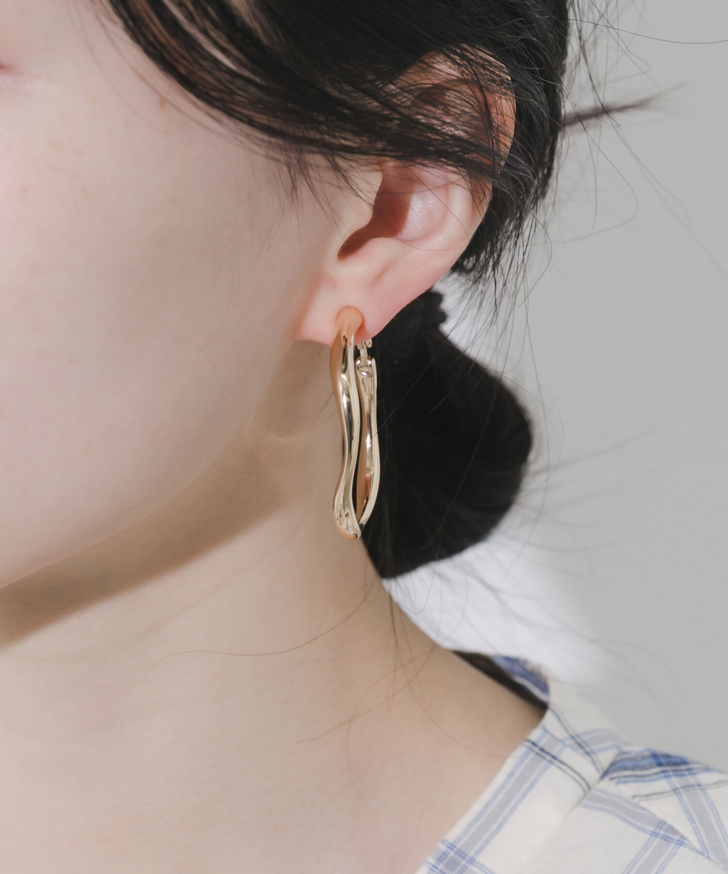 SMELLY「ニュアンスメタルビッグフープイヤリング」|イヤリング|