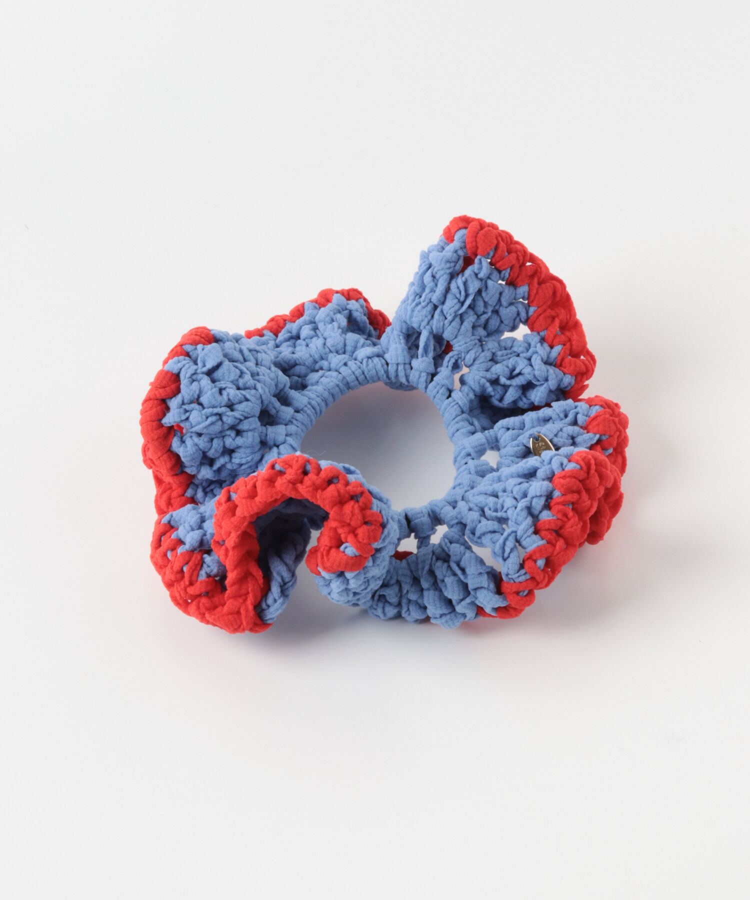 SMELLY「バイカラーニットシュシュ」|ヘアゴム・シュシュ|