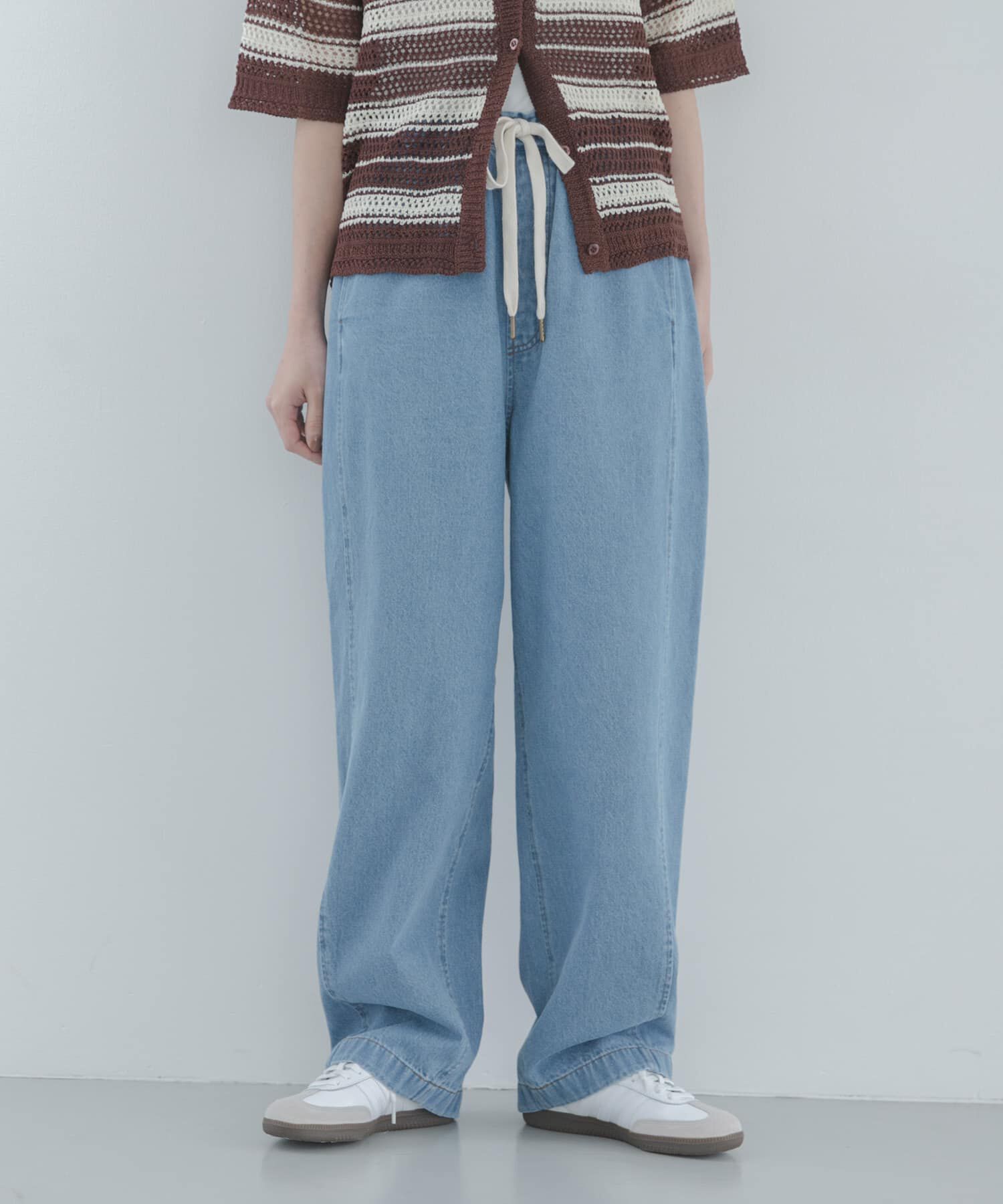 Sonny Label 「イージーカーブデニムパンツ」|デニム|ライトインディゴブル