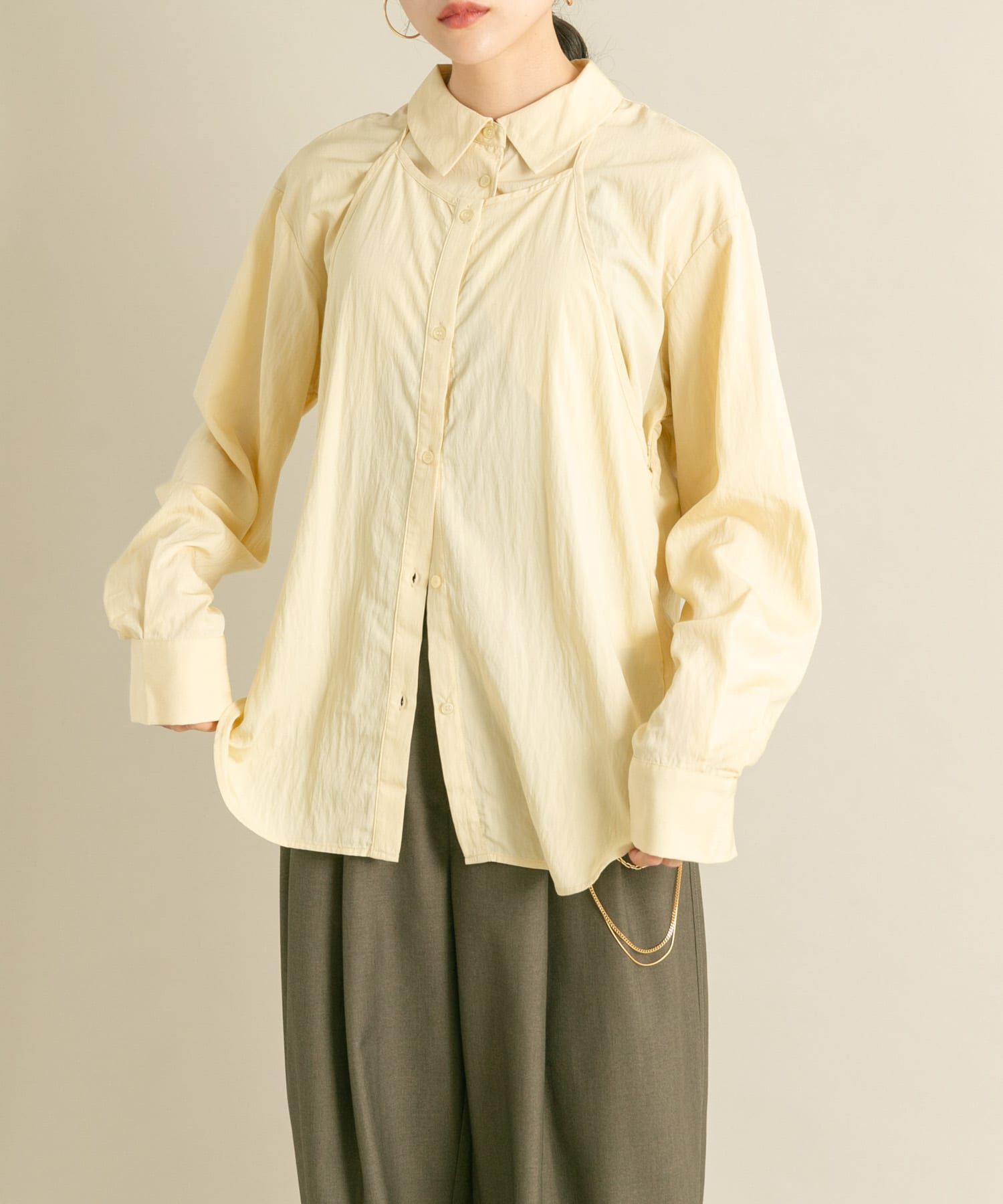  「2WAYレイヤードシャツ」|シャツ・ブラウス|