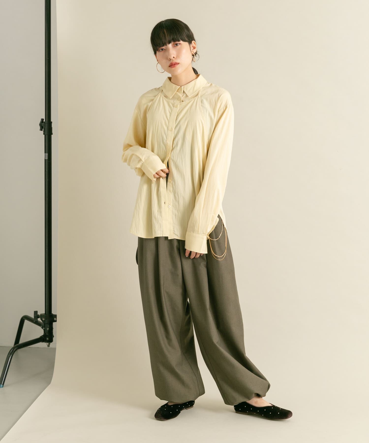  「2WAYレイヤードシャツ」|シャツ・ブラウス|