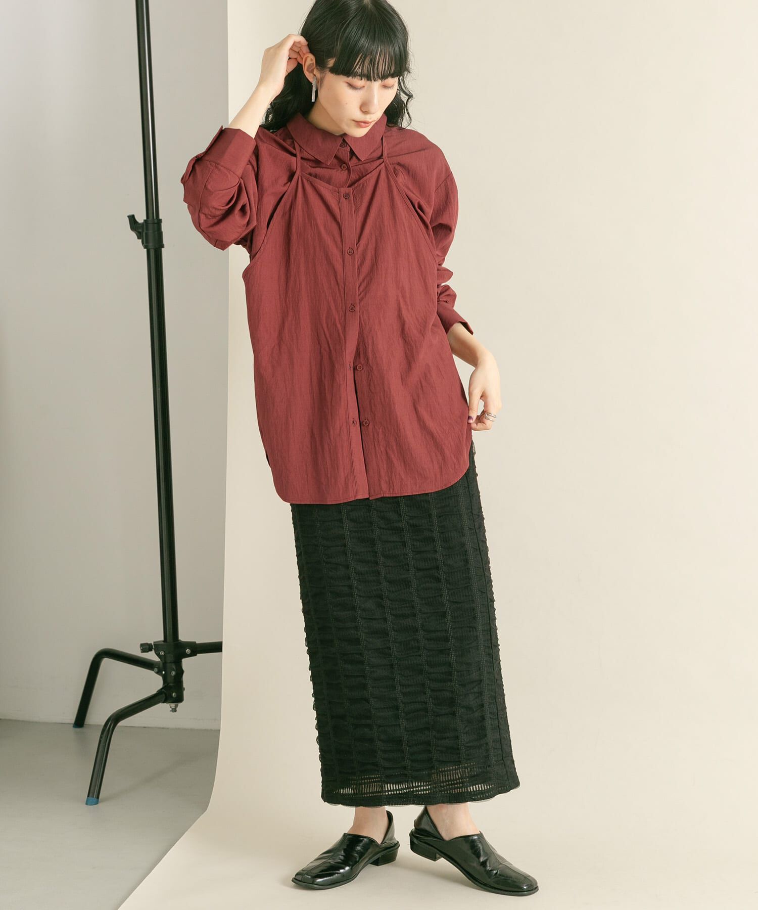  「2WAYレイヤードシャツ」|シャツ・ブラウス|