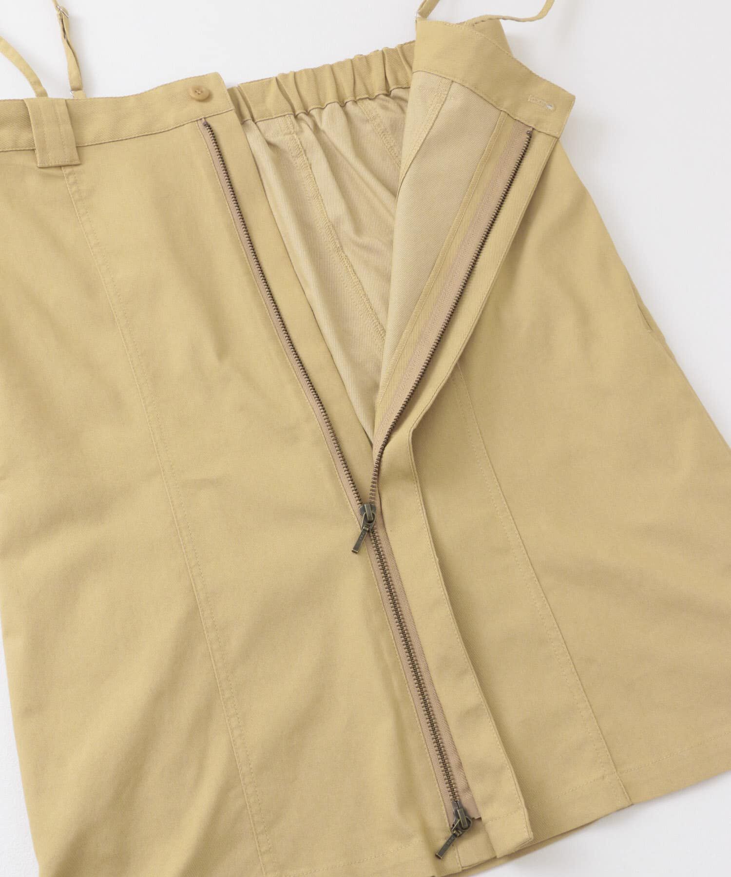  「フロントZIPミニワンピース」|ワンピース|