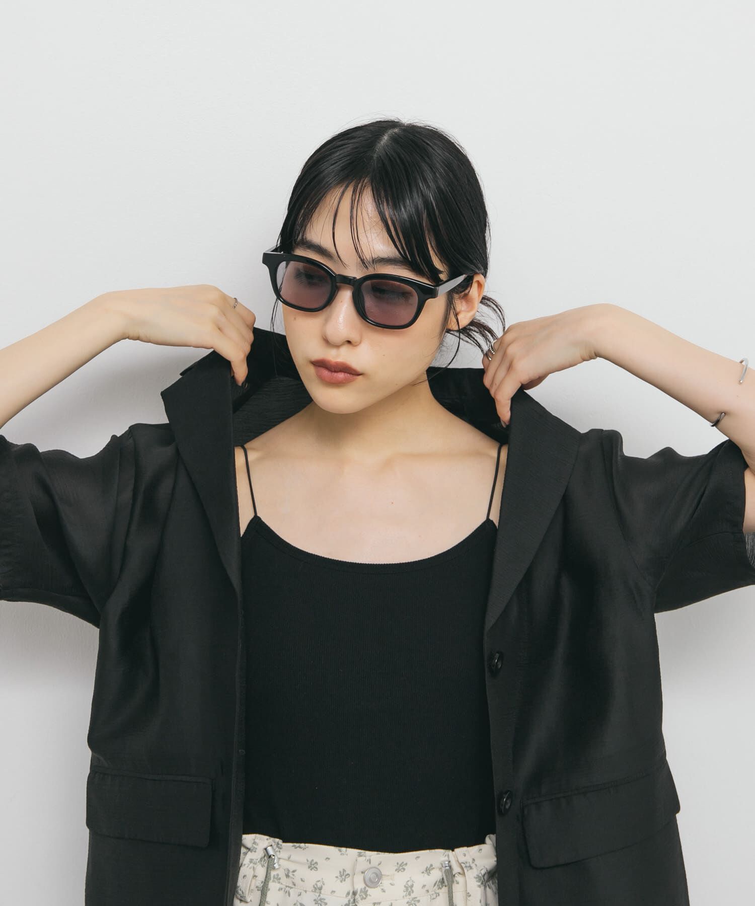  「ウェリントンフレームサングラス」|メガネ|