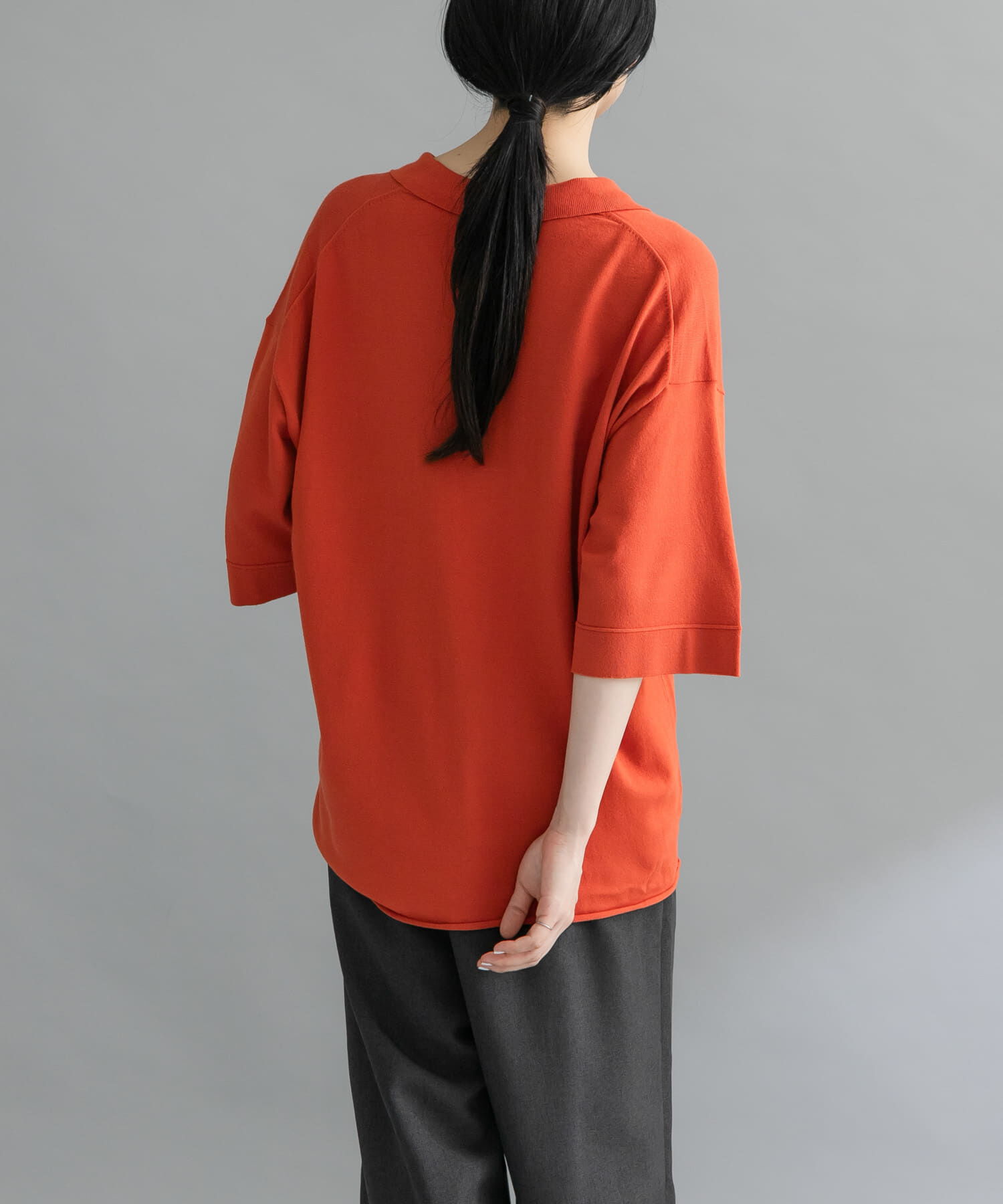  「『WEB限定』ルーズシルエットニットシャツ」|ニット・セーター|