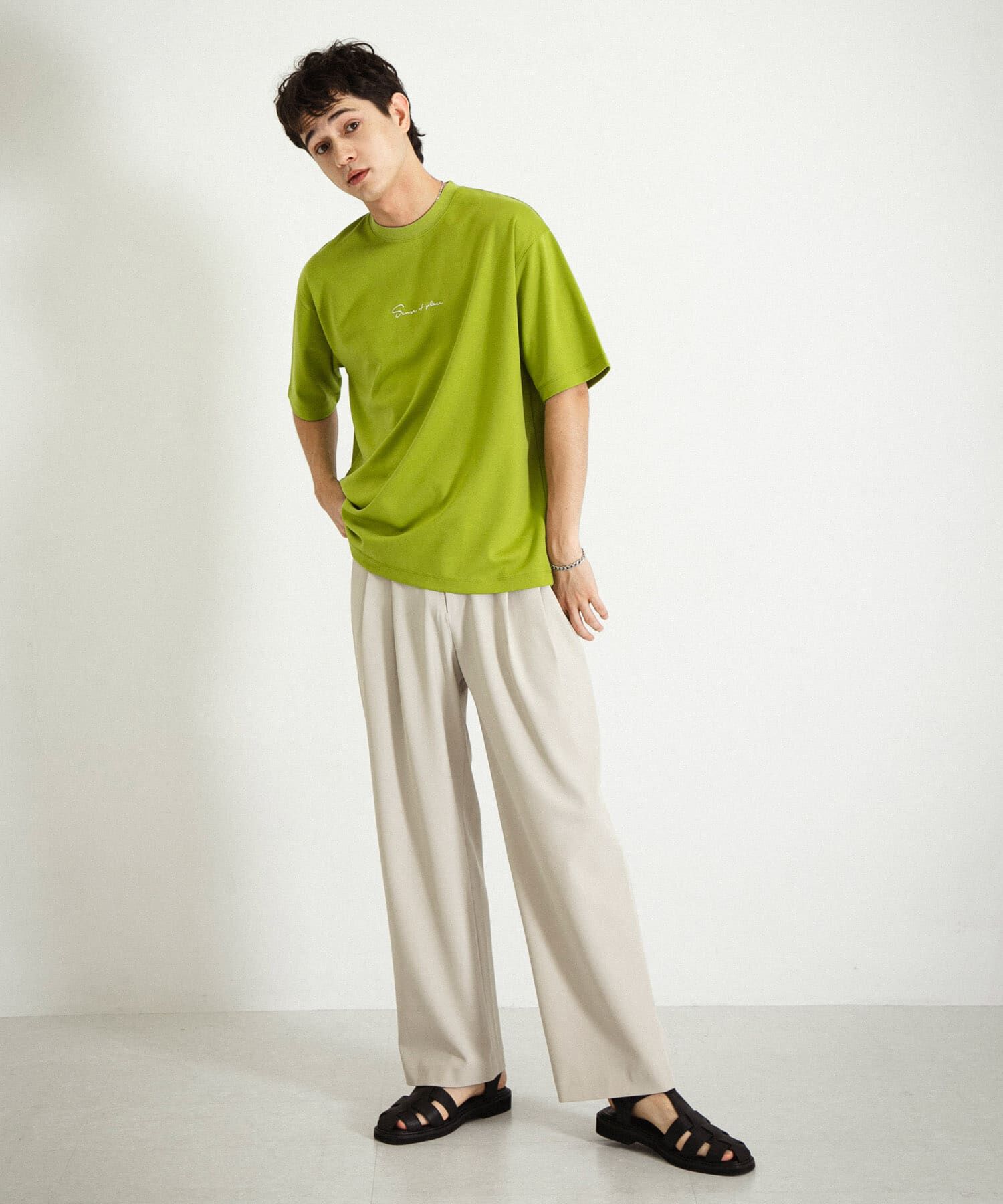 SENSE OF PLACE by URBAN RESEARCH「シシュウポンチショートスリーブTシャツ」|Tシャツ・カットソー|