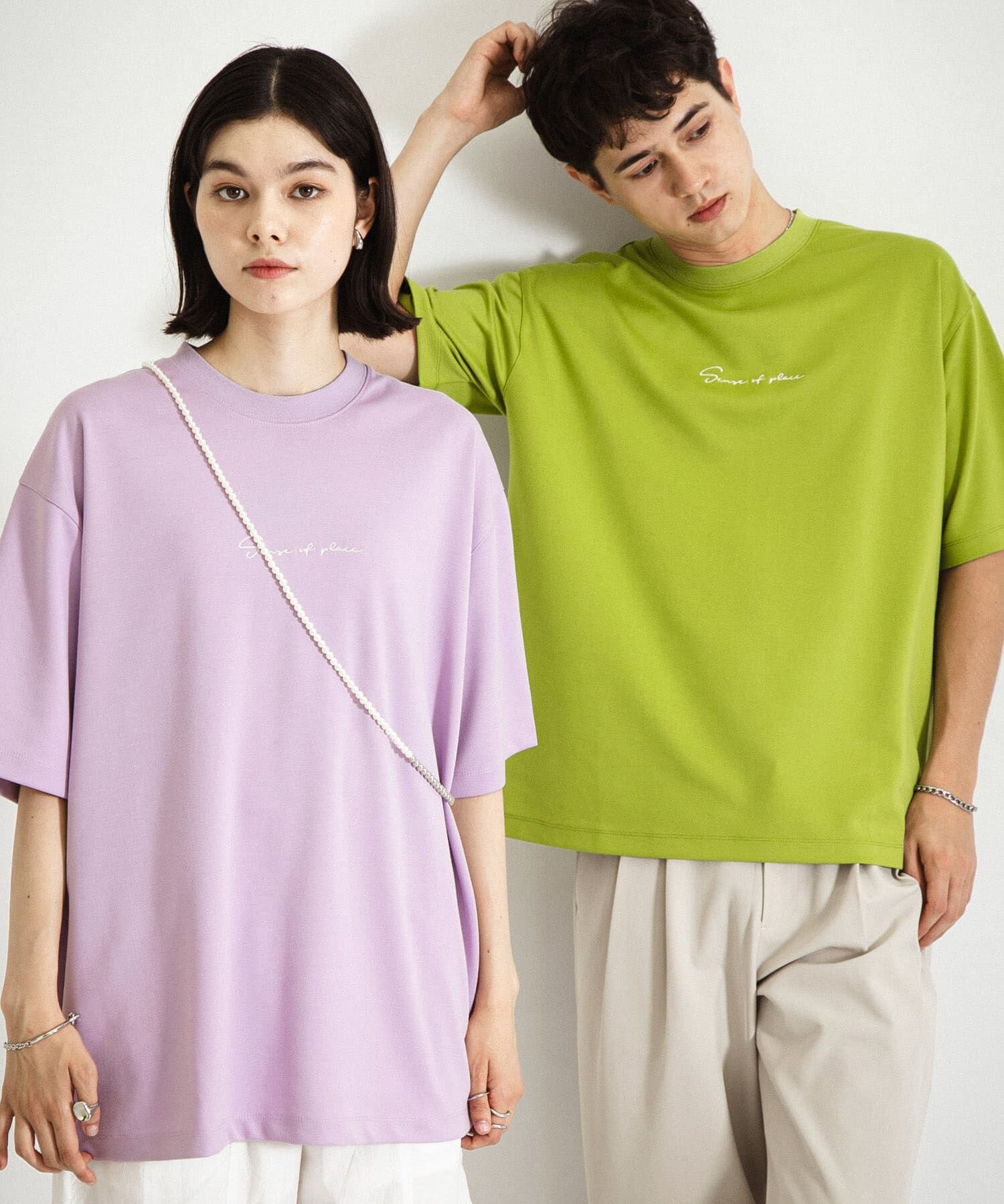 SENSE OF PLACE by URBAN RESEARCH「シシュウポンチショートスリーブTシャツ」|Tシャツ・カットソー|