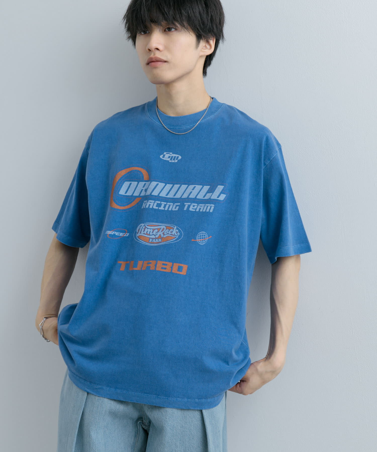 SENSE OF PLACE by URBAN RESEARCH「フェードロゴグラフィックTシャツ(5分袖)」|Tシャツ・カットソー|