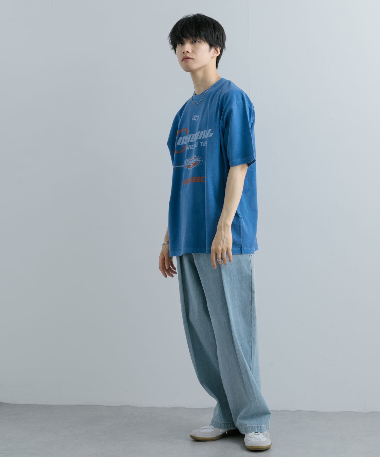 SENSE OF PLACE by URBAN RESEARCH「フェードロゴグラフィックTシャツ(5分袖)」|Tシャツ・カットソー|