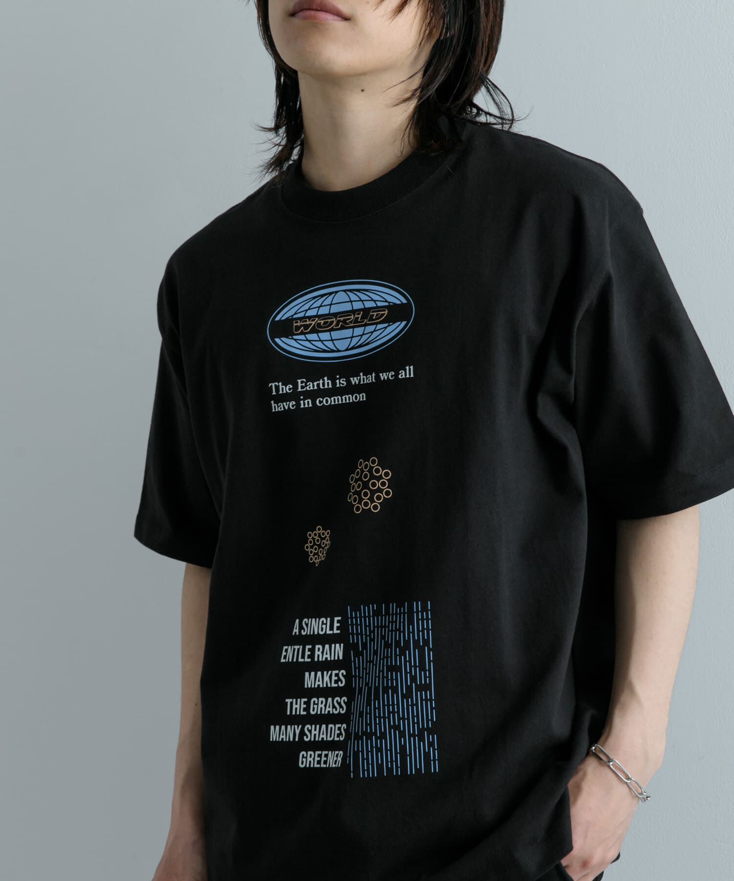 SENSE OF PLACE by URBAN RESEARCH「ロゴグラフィックTシャツ(5分袖) A」|Tシャツ・カットソー|