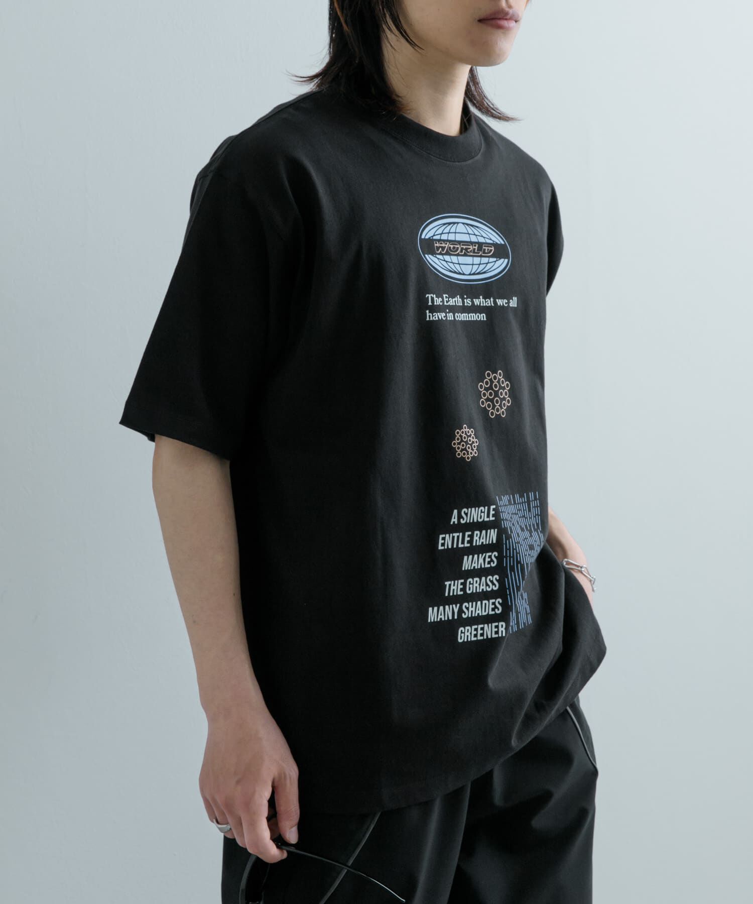 SENSE OF PLACE by URBAN RESEARCH「ロゴグラフィックTシャツ(5分袖) A」|Tシャツ・カットソー|