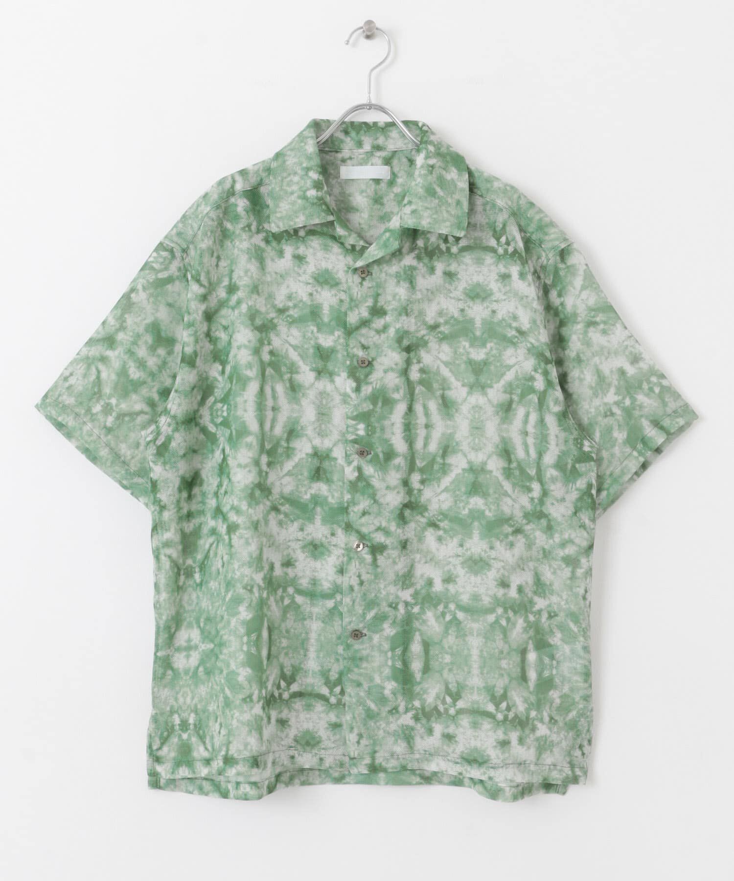 SENSE OF PLACE by URBAN RESEARCH「シアープリントオープンカラーショートスリーブシャツ」|シャツ・ブラウス|