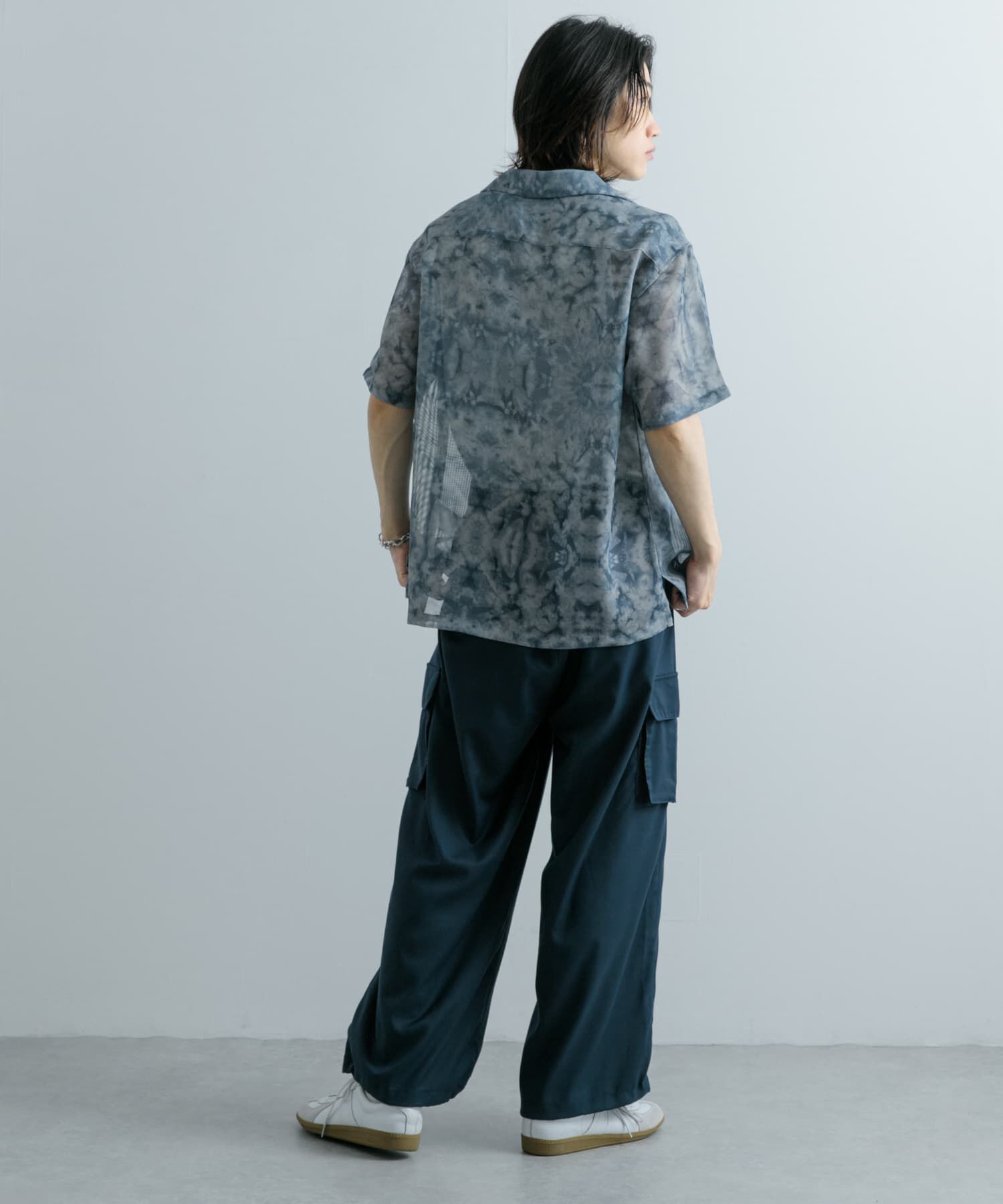 SENSE OF PLACE by URBAN RESEARCH「シアープリントオープンカラーショートスリーブシャツ」|シャツ・ブラウス|