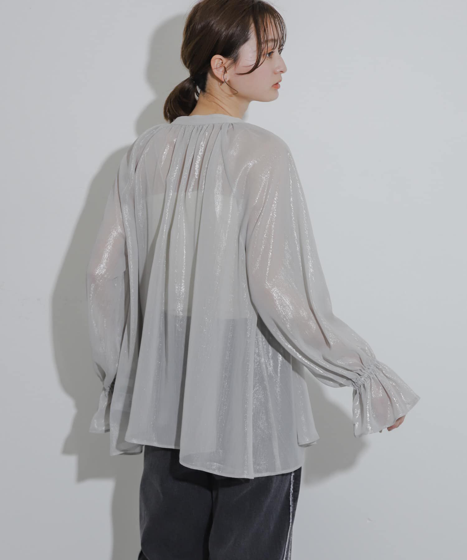 SENSE OF PLACE by URBAN RESEARCH「ハクプリントブラウス」|シャツ・ブラウス|