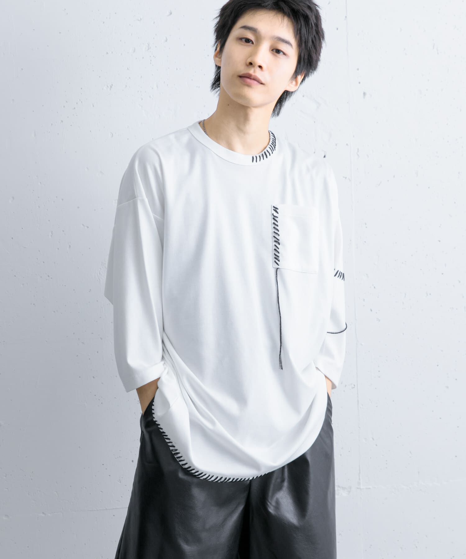 SENSE OF PLACE by URBAN RESEARCH「ハンドステッチルーズTシャツ」|Tシャツ・カットソー|