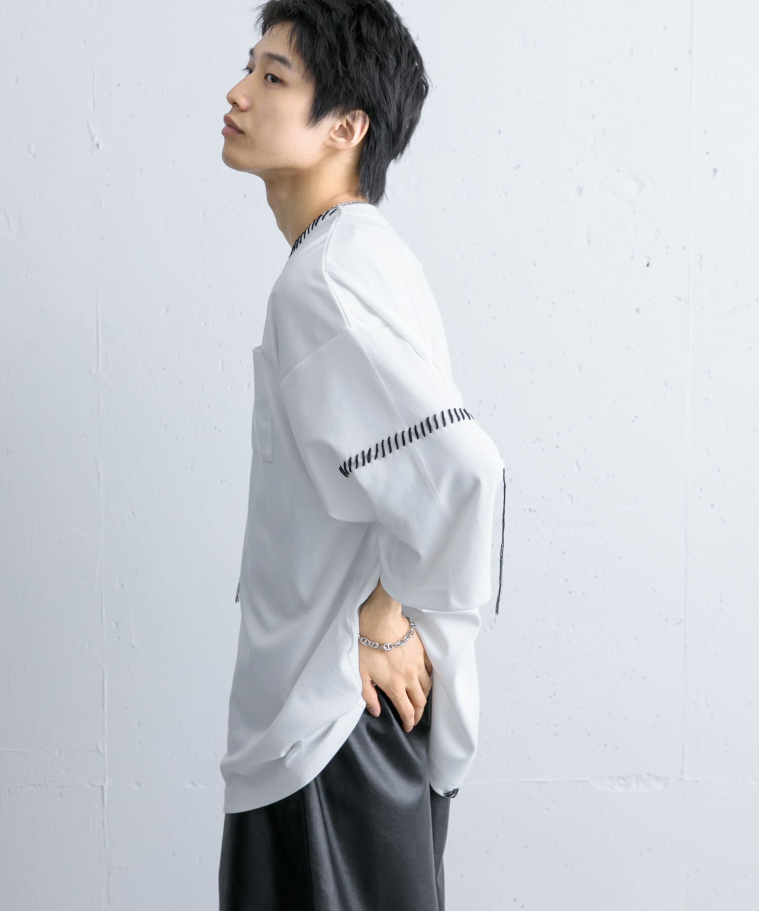 SENSE OF PLACE by URBAN RESEARCH「ハンドステッチルーズTシャツ」|Tシャツ・カットソー|