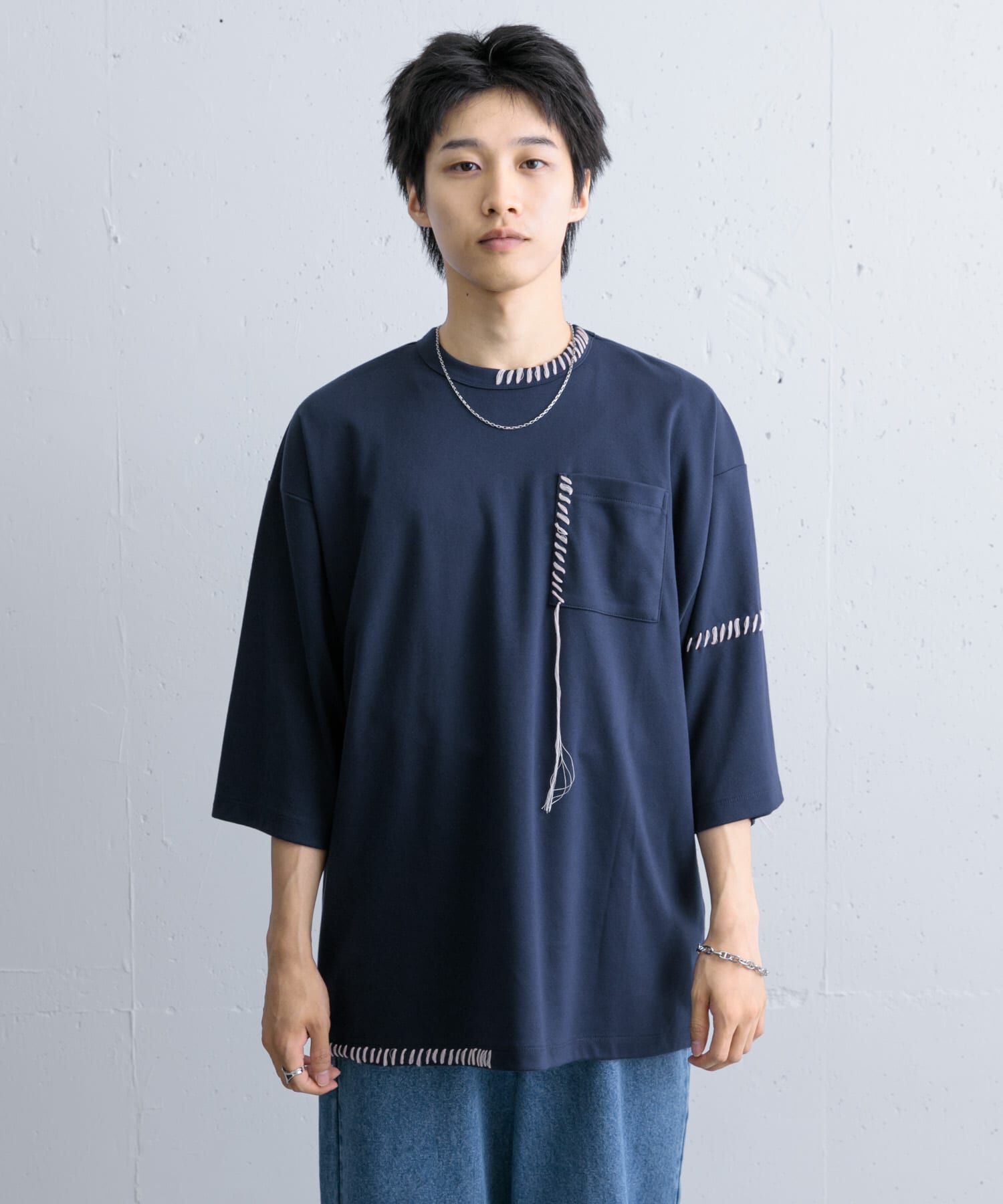 SENSE OF PLACE by URBAN RESEARCH「ハンドステッチルーズTシャツ」|Tシャツ・カットソー|