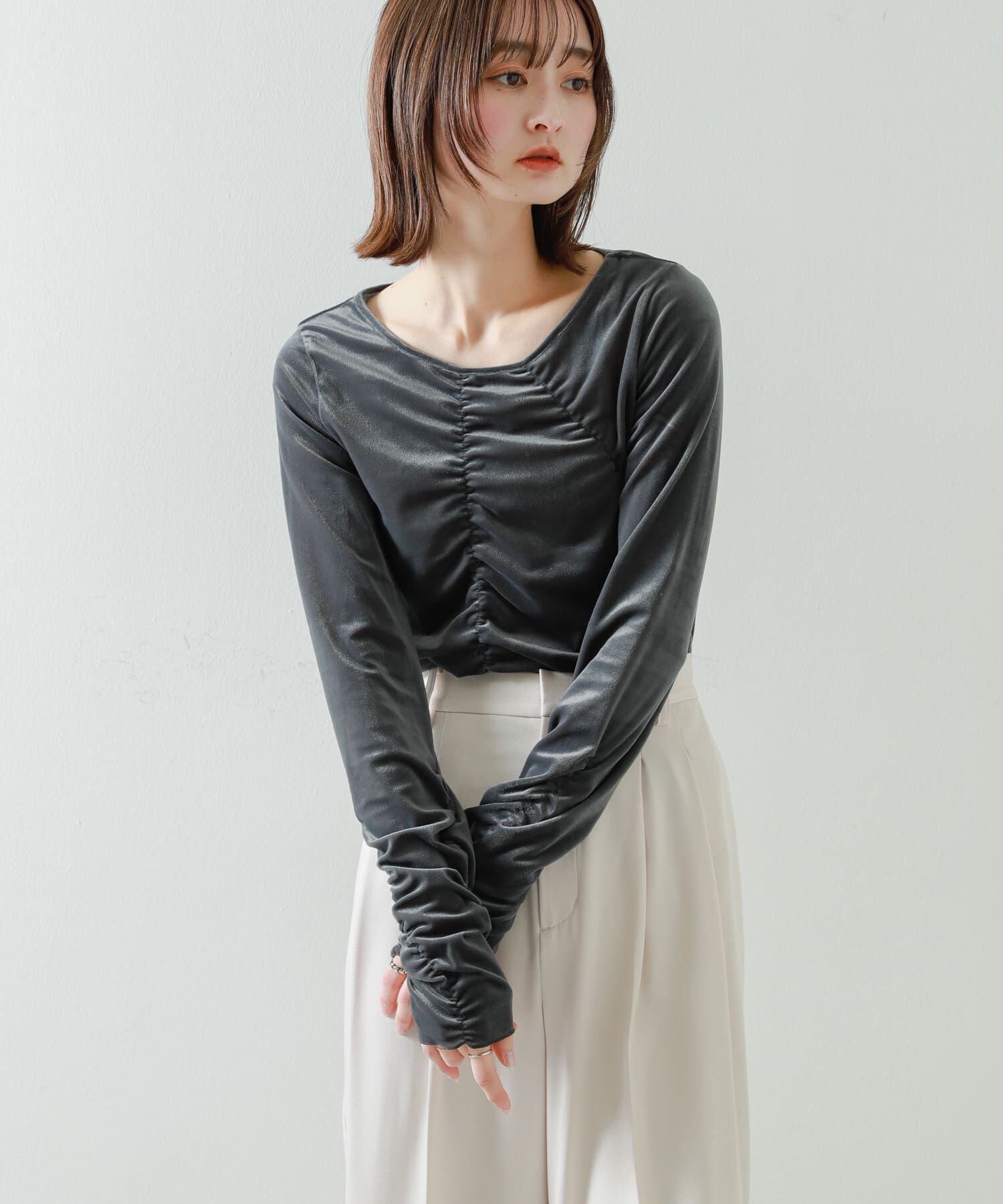 SENSE OF PLACE by URBAN RESEARCH「シアーベロアTシャツ」|Tシャツ・カットソー|