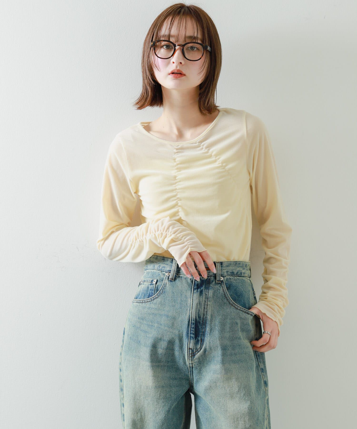 SENSE OF PLACE by URBAN RESEARCH「シアーベロアTシャツ」|Tシャツ・カットソー|