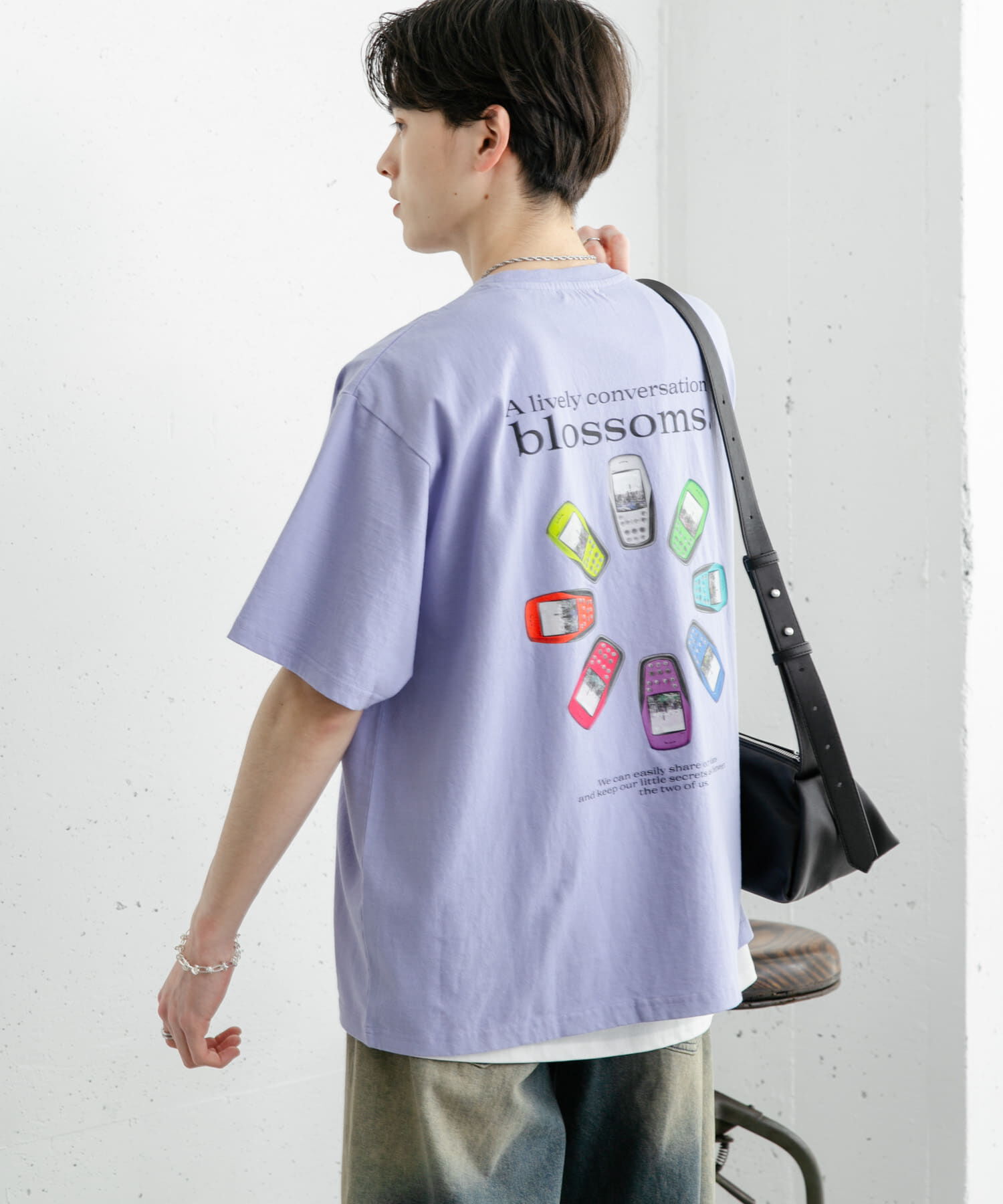 SENSE OF PLACE by URBAN RESEARCH「DEVICE ショートスリーブプリント Tシャツ A」|Tシャツ・カットソー|パープル