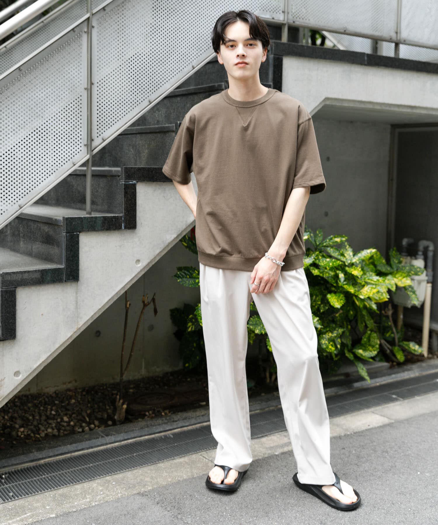 SENSE OF PLACE by URBAN RESEARCH「ライトスウェットショートスリーブTシャツ」|Tシャツ・カットソー|