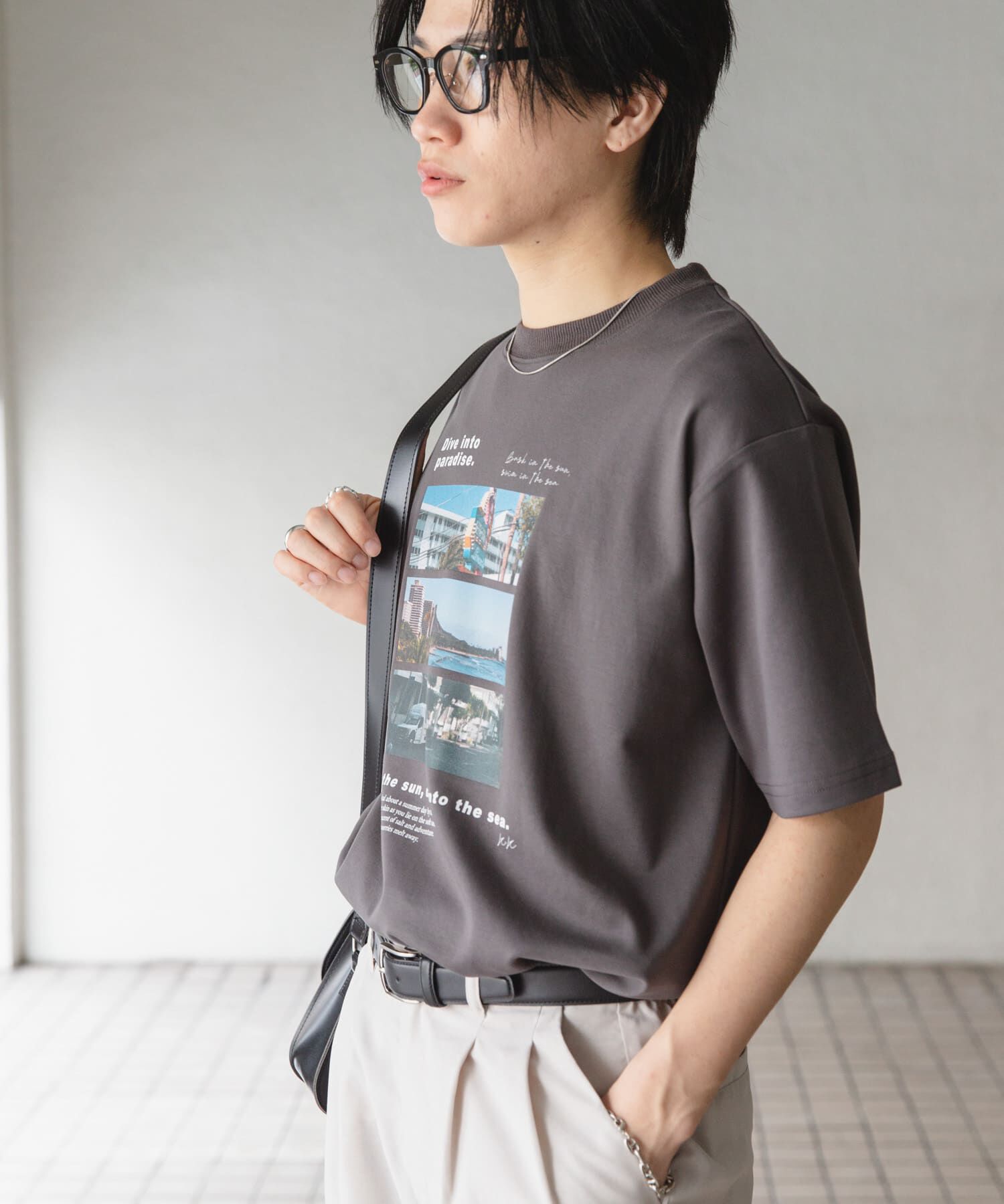 SENSE OF PLACE by URBAN RESEARCH「Cityscape photo Short-Sleeve T-shirts」|Tシャツ・カットソー|