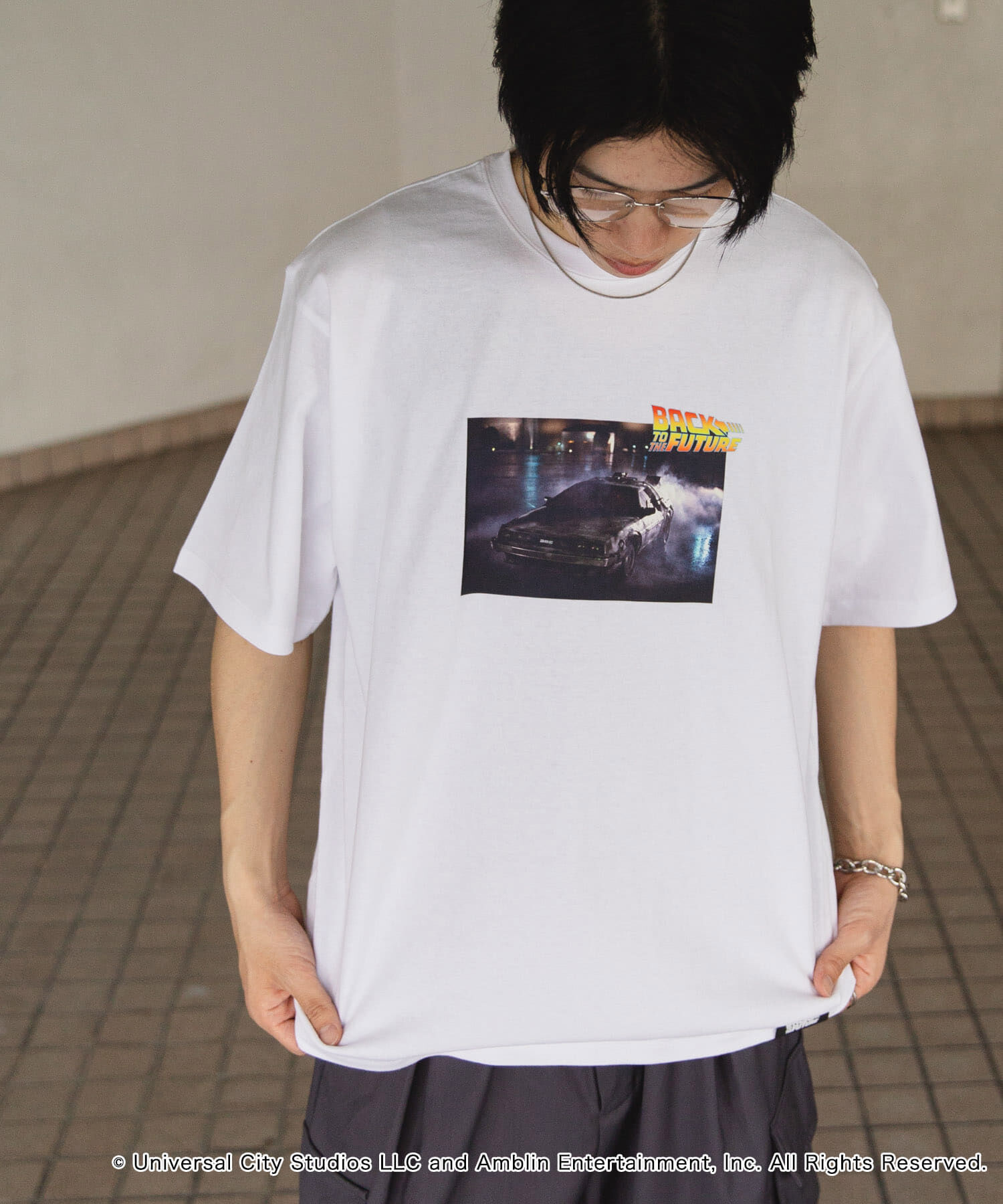 SENSE OF PLACE by URBAN RESEARCH「『別注』SENSE OF PLACE&times;BTTF クルーネックプリントTシャツ C」|Tシャツ・カットソー|