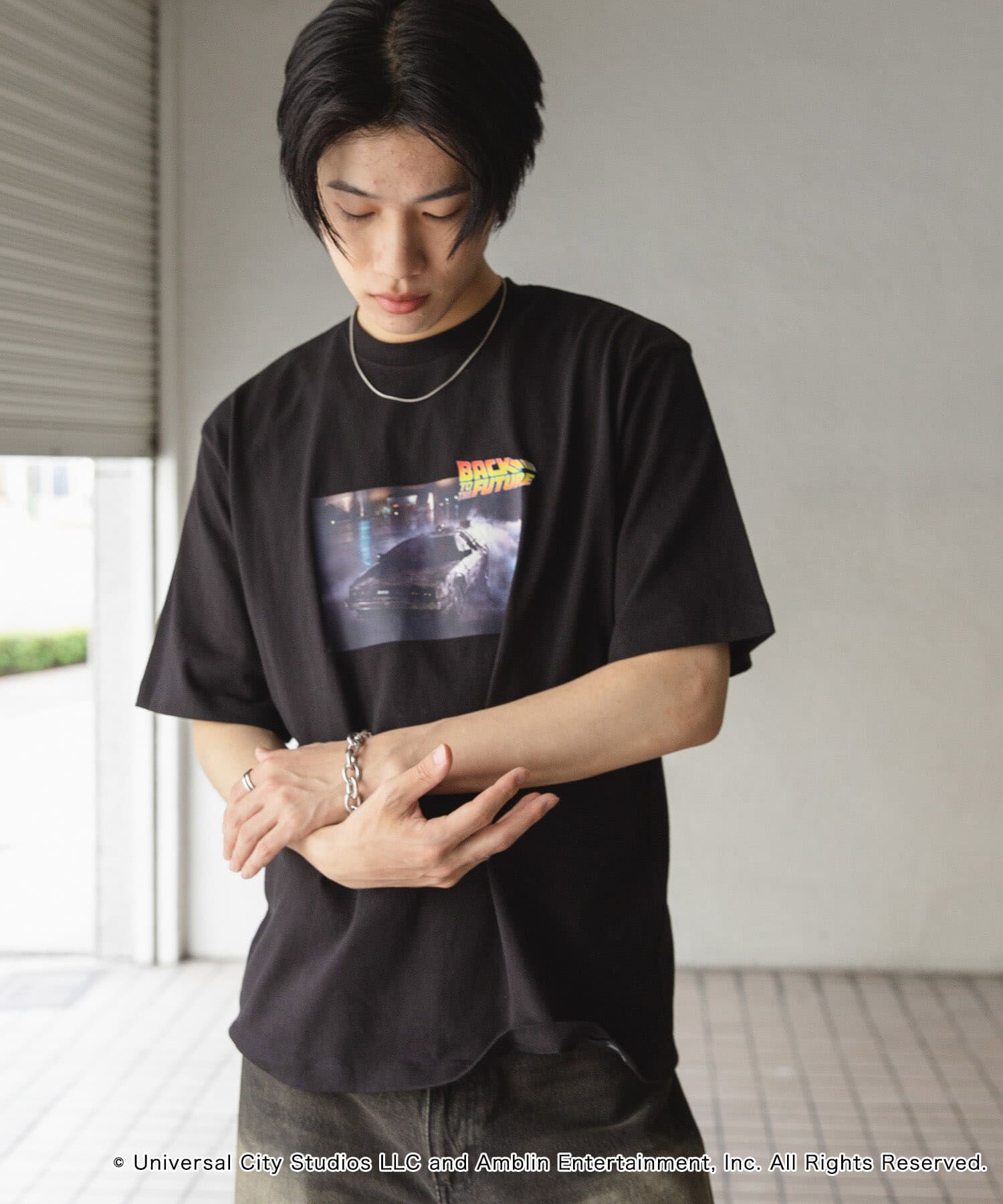 SENSE OF PLACE by URBAN RESEARCH「『別注』SENSE OF PLACE&times;BTTF クルーネックプリントTシャツ C」|Tシャツ・カットソー|