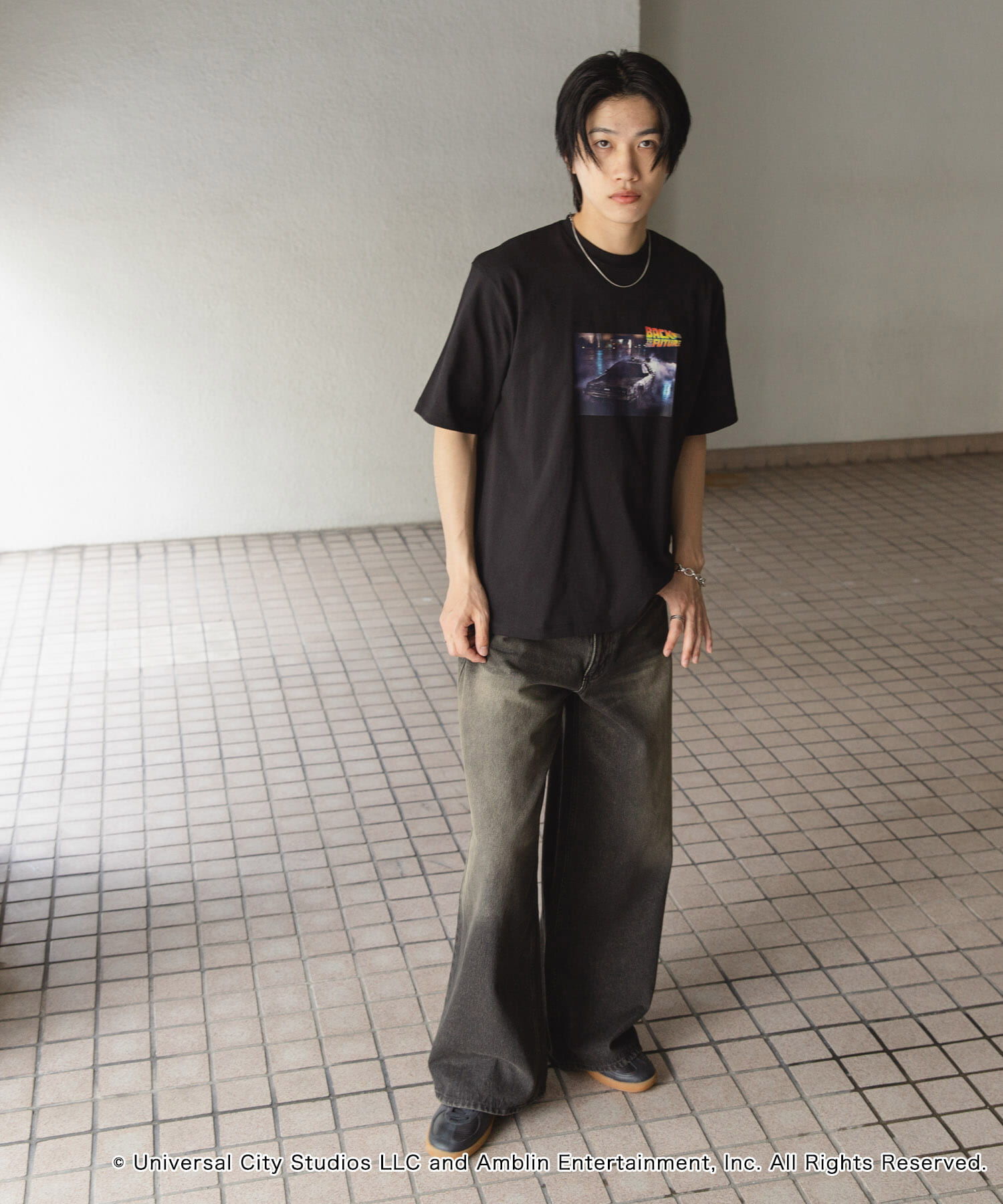 SENSE OF PLACE by URBAN RESEARCH「『別注』SENSE OF PLACE&times;BTTF クルーネックプリントTシャツ C」|Tシャツ・カットソー|