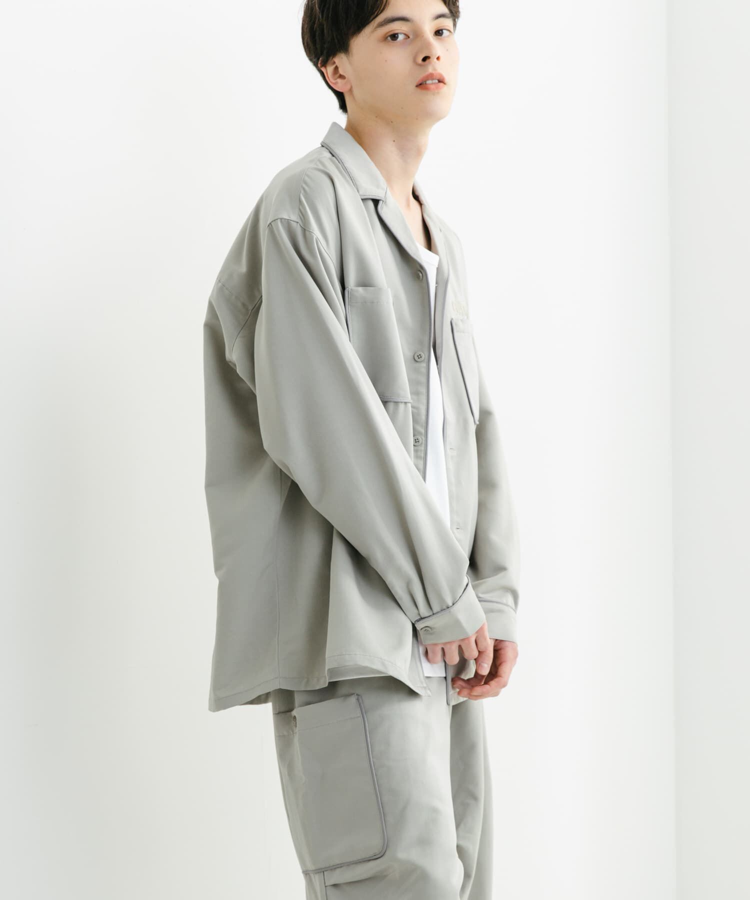 SENSE OF PLACE by URBAN RESEARCH「『別注』OATSIDE&times;SENSE OF PLACE　オープンカラーシャツ」|シャツ・ブラウス|