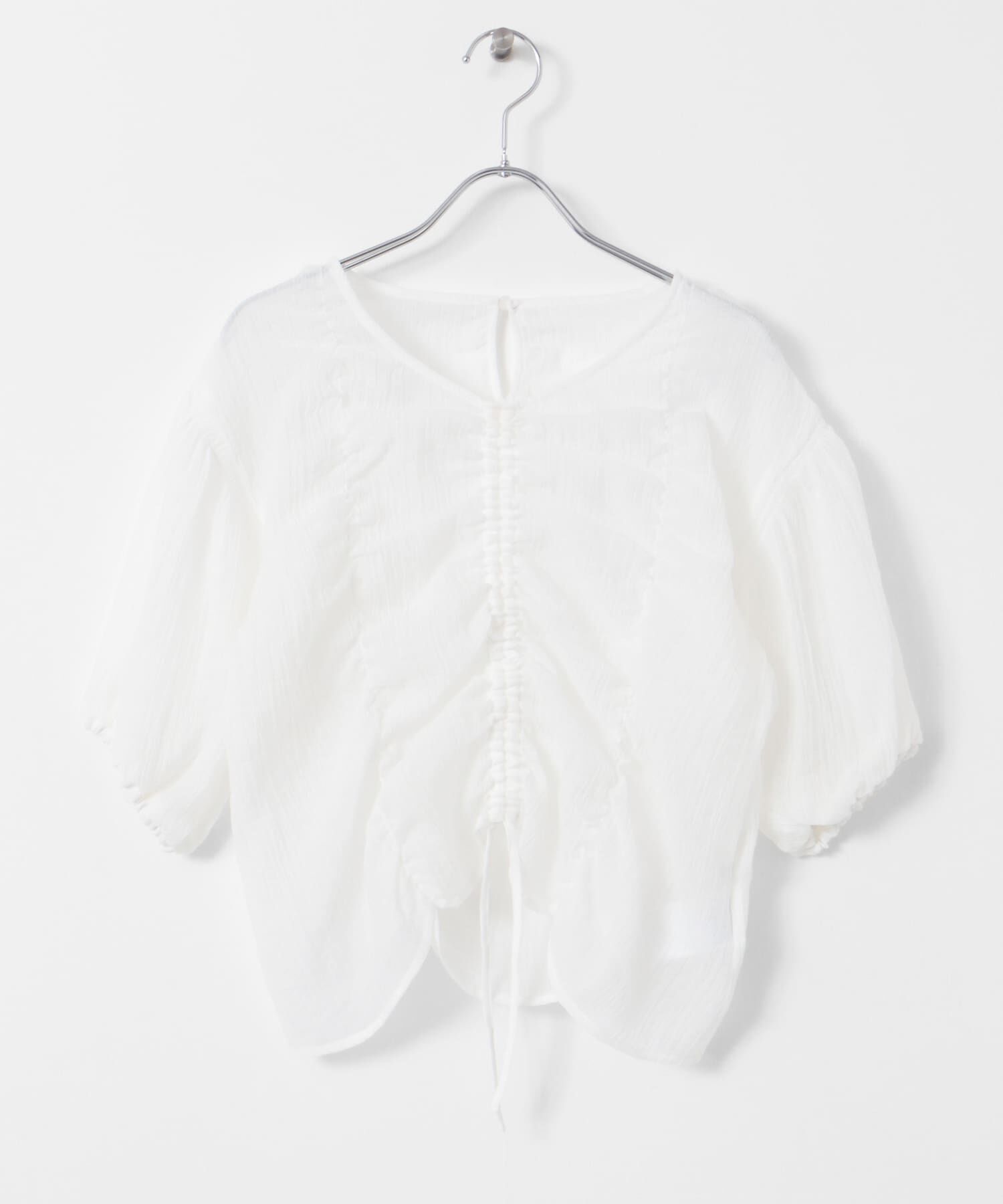 SENSE OF PLACE by URBAN RESEARCH「シャーリングブラウス(5分袖)」|シャツ・ブラウス|