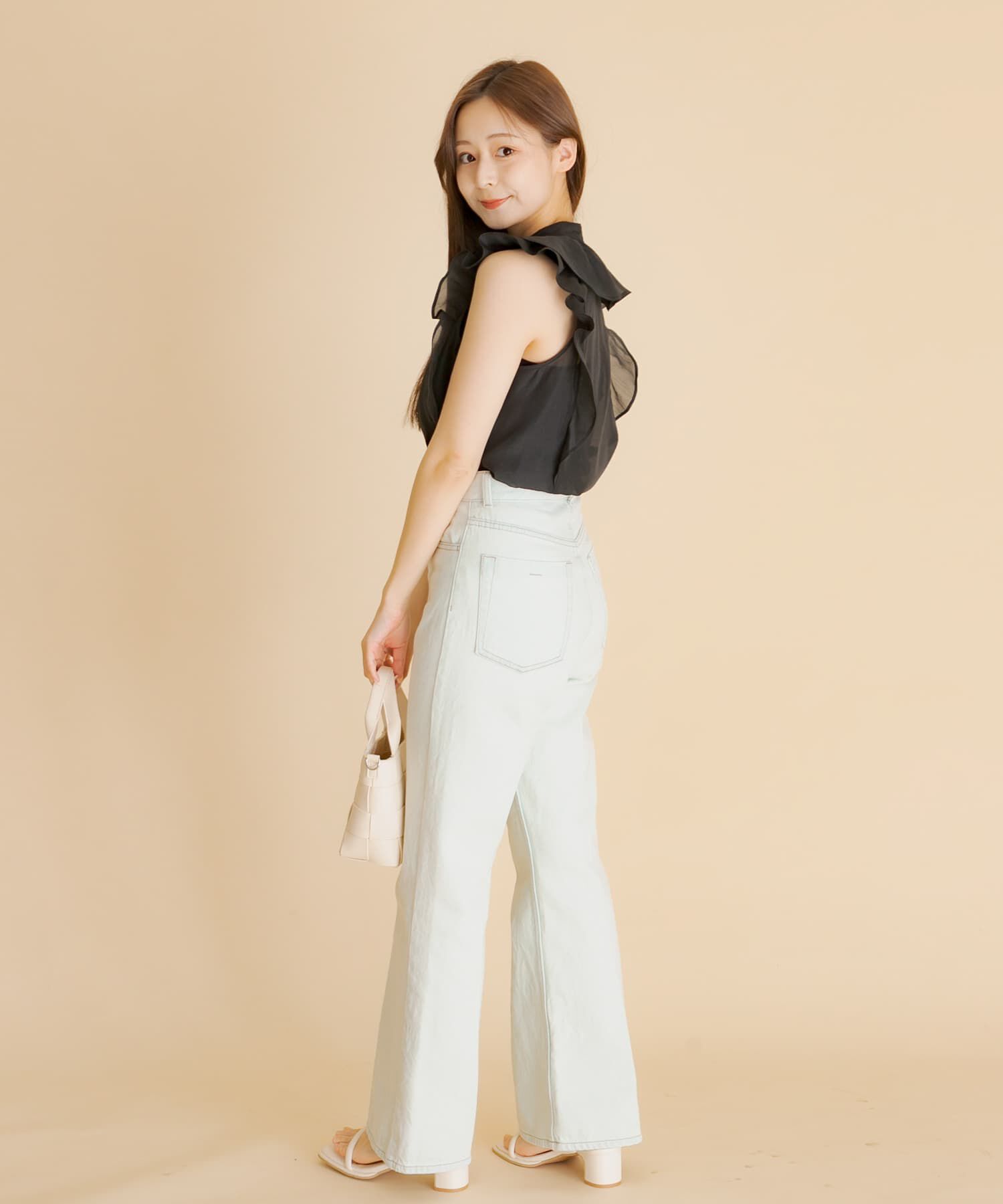 SENSE OF PLACE by URBAN RESEARCH「シアーラッフルブラウス」|シャツ・ブラウス|