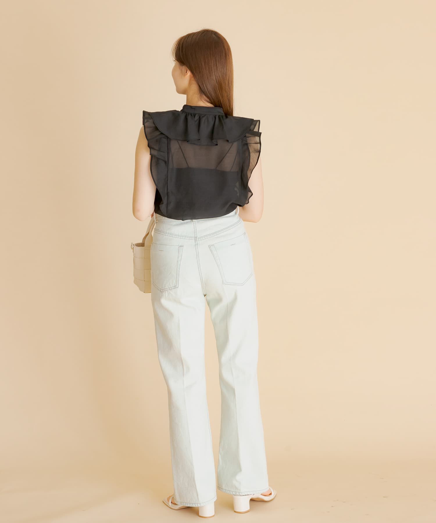 SENSE OF PLACE by URBAN RESEARCH「シアーラッフルブラウス」|シャツ・ブラウス|