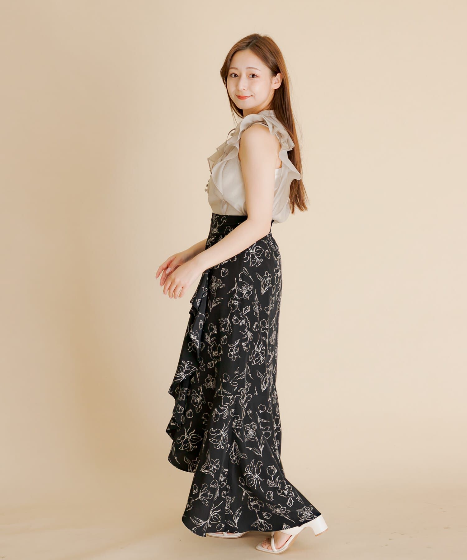 SENSE OF PLACE by URBAN RESEARCH「シアーラッフルブラウス」|シャツ・ブラウス|