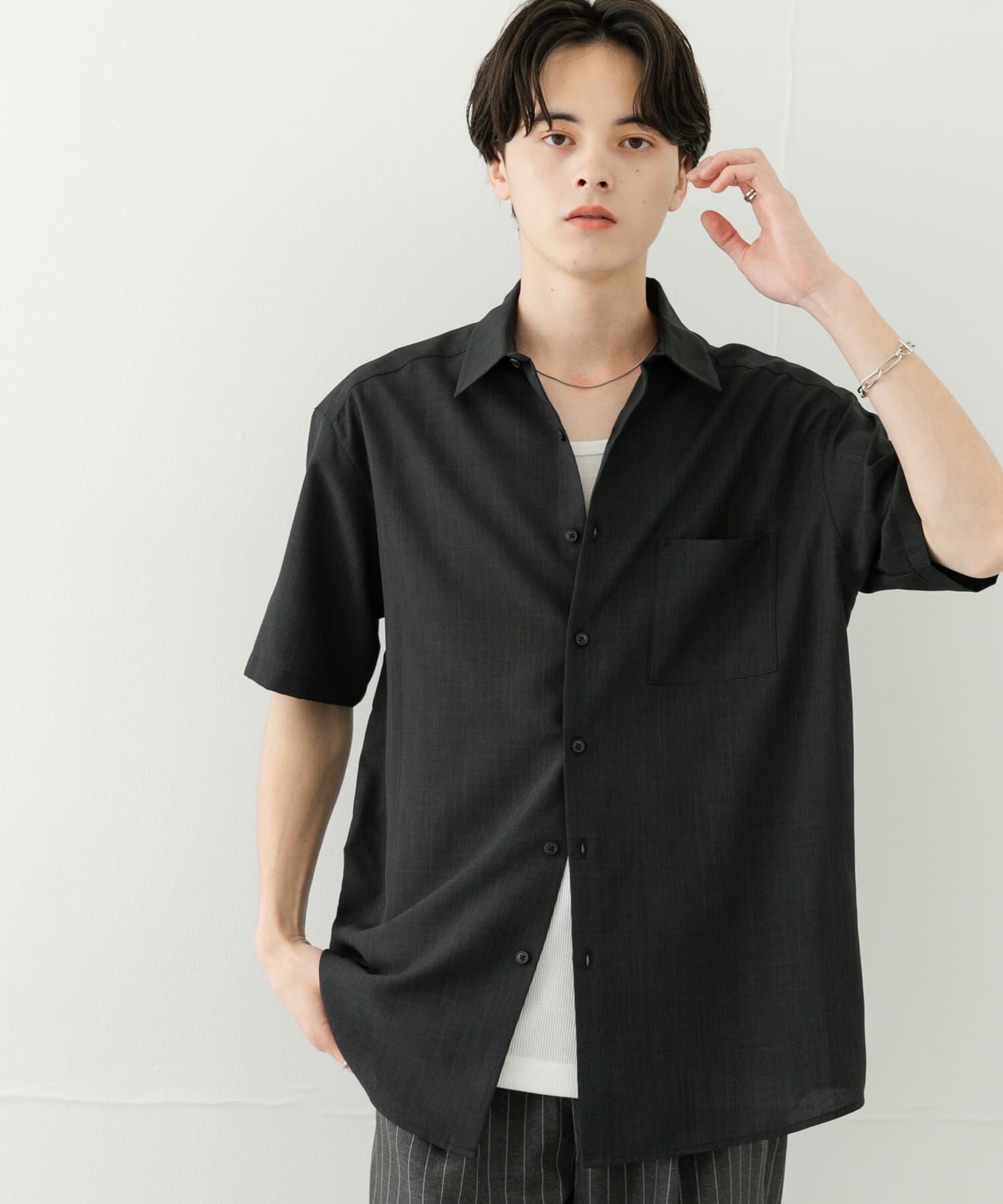 SENSE OF PLACE by URBAN RESEARCH「『ｾｯﾄｱｯﾌﾟ対応』『速乾』ｸｲｯｸﾄﾞﾗｲﾚｷﾞｭﾗｰｶﾗｰｼ 」|シャツ・ブラウス|