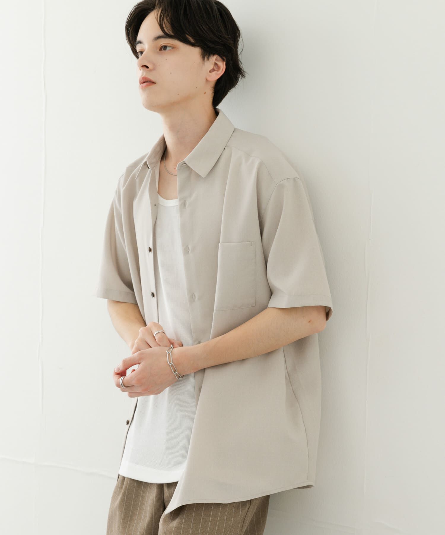 SENSE OF PLACE by URBAN RESEARCH「『ｾｯﾄｱｯﾌﾟ対応』『速乾』ｸｲｯｸﾄﾞﾗｲﾚｷﾞｭﾗｰｶﾗｰｼ 」|シャツ・ブラウス|