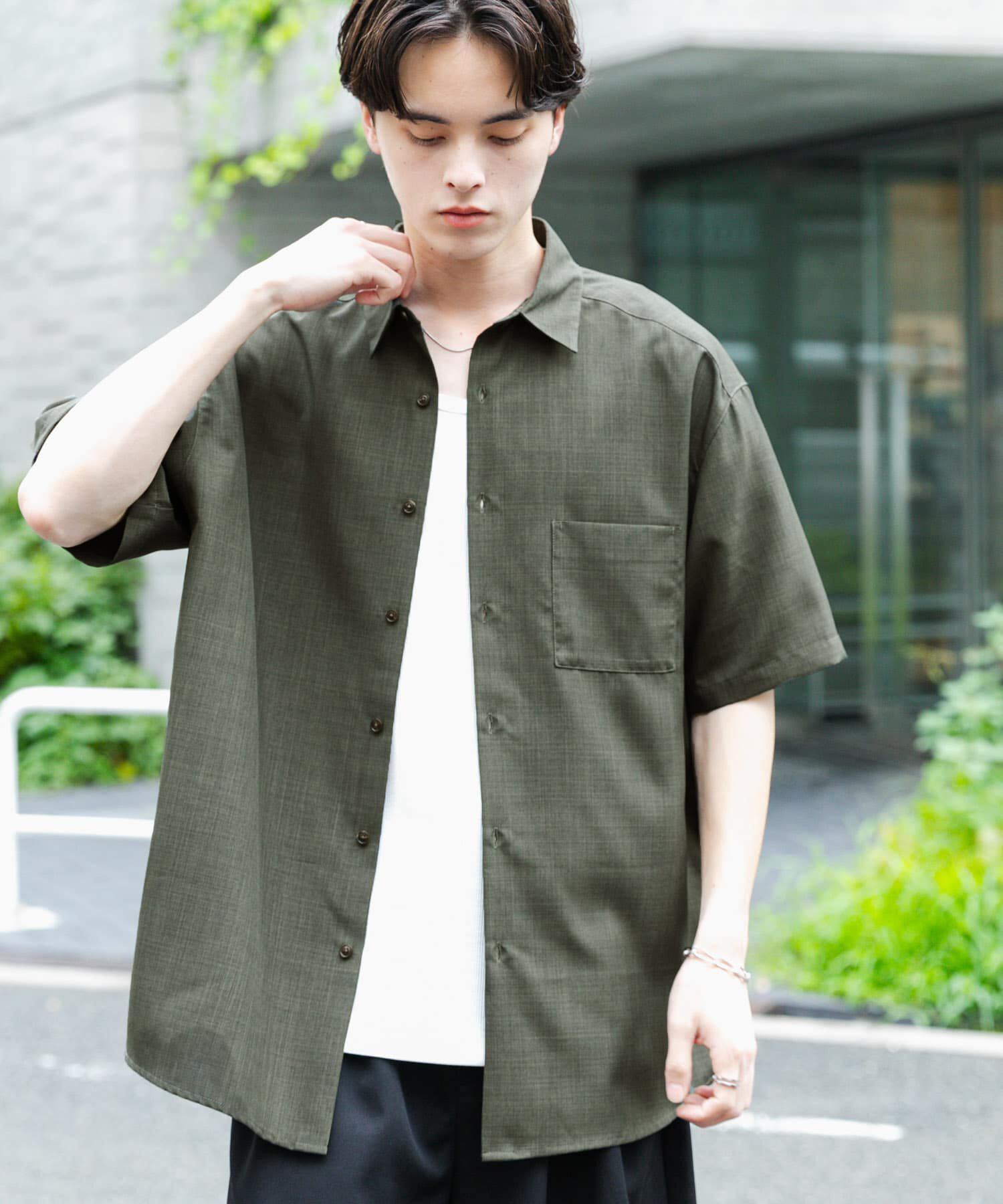 SENSE OF PLACE by URBAN RESEARCH「『ｾｯﾄｱｯﾌﾟ対応』『速乾』ｸｲｯｸﾄﾞﾗｲﾚｷﾞｭﾗｰｶﾗｰｼ 」|シャツ・ブラウス|