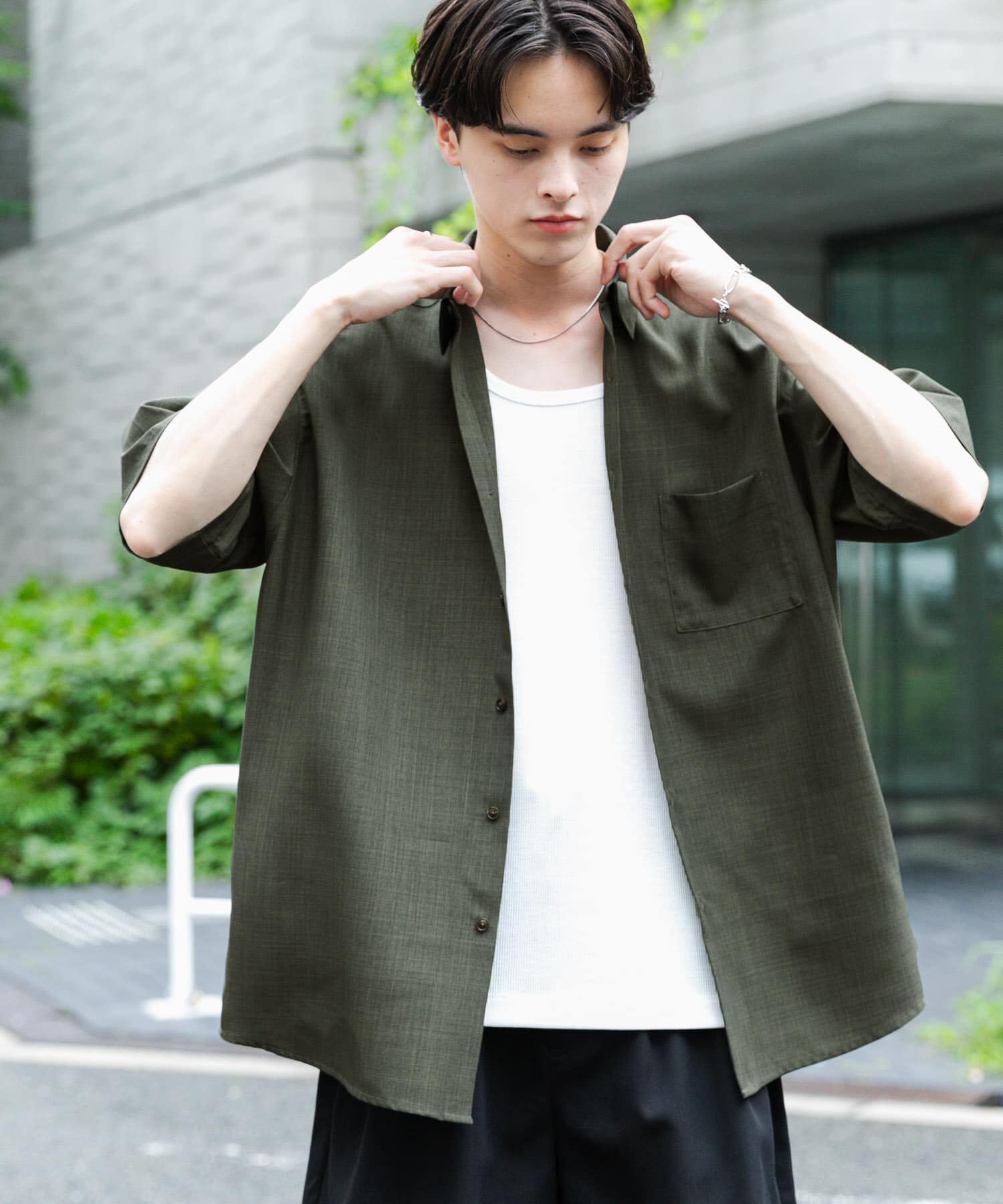 SENSE OF PLACE by URBAN RESEARCH「『ｾｯﾄｱｯﾌﾟ対応』『速乾』ｸｲｯｸﾄﾞﾗｲﾚｷﾞｭﾗｰｶﾗｰｼ 」|シャツ・ブラウス|