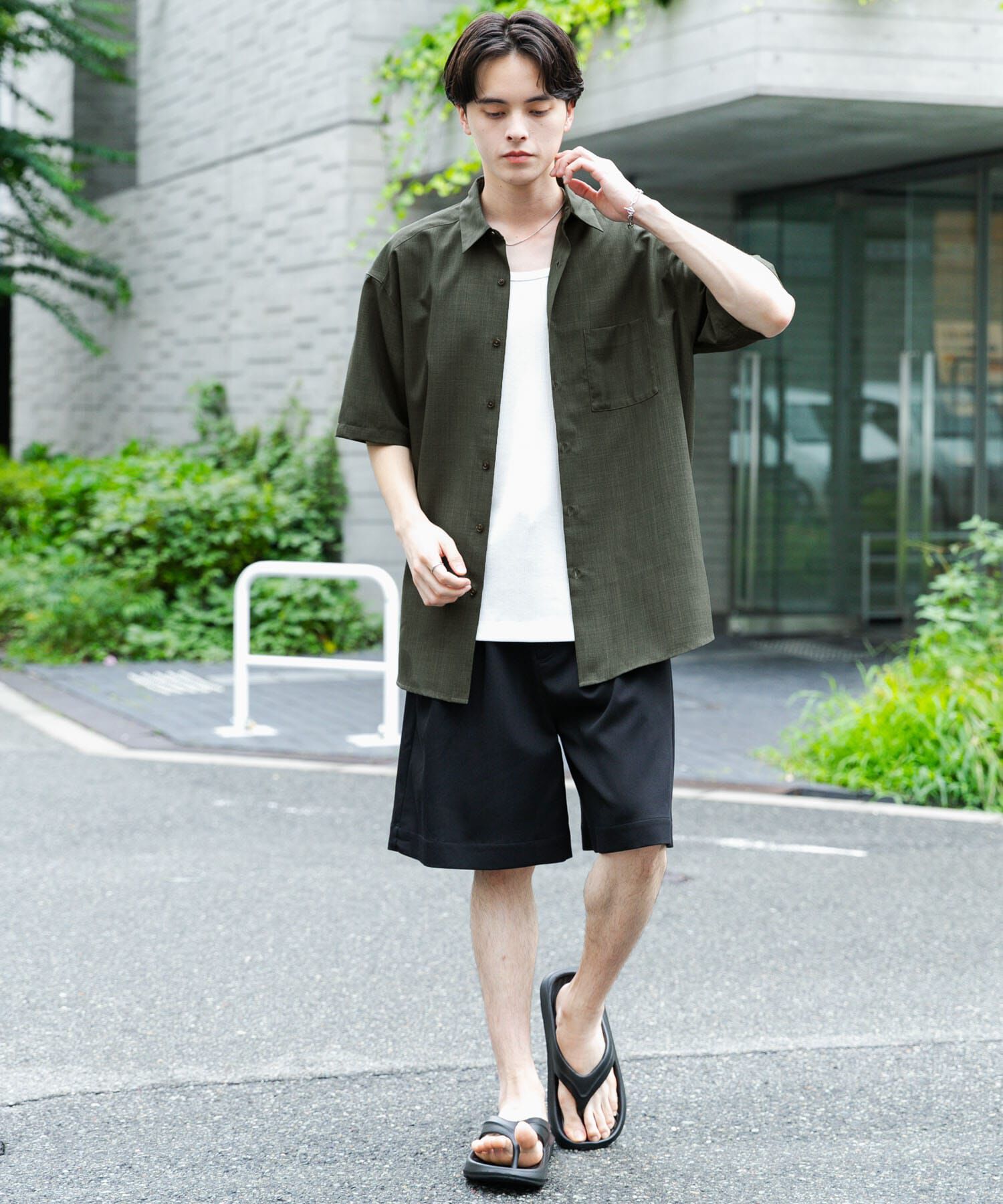 SENSE OF PLACE by URBAN RESEARCH「『ｾｯﾄｱｯﾌﾟ対応』『速乾』ｸｲｯｸﾄﾞﾗｲﾚｷﾞｭﾗｰｶﾗｰｼ 」|シャツ・ブラウス|