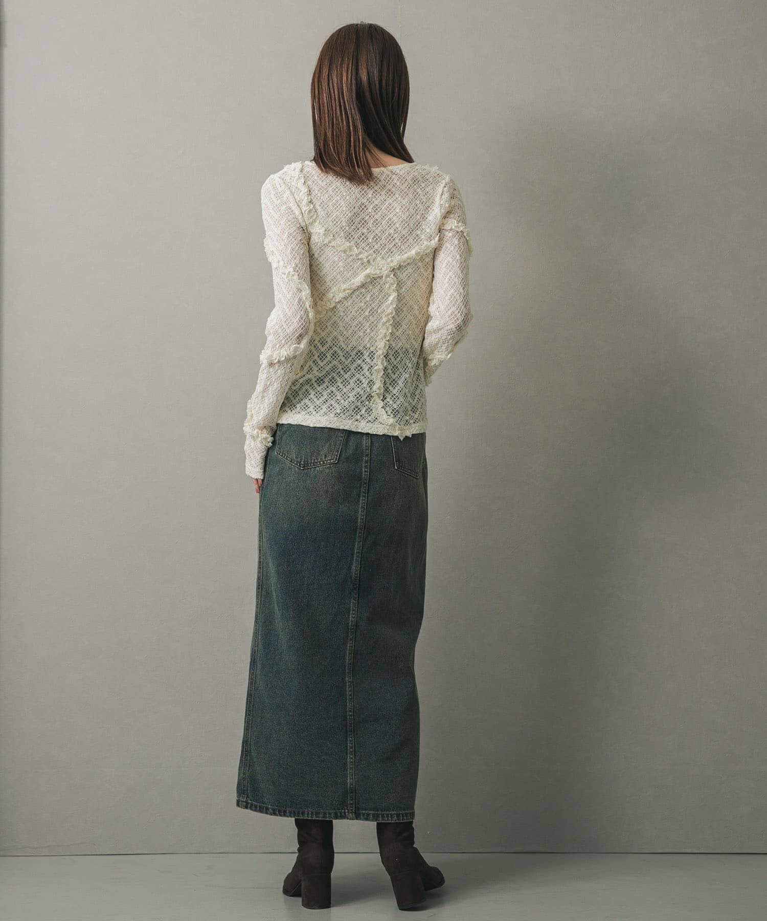 SENSE OF PLACE by URBAN RESEARCH「フロントボタンレースカーディガン」|カーディガン|