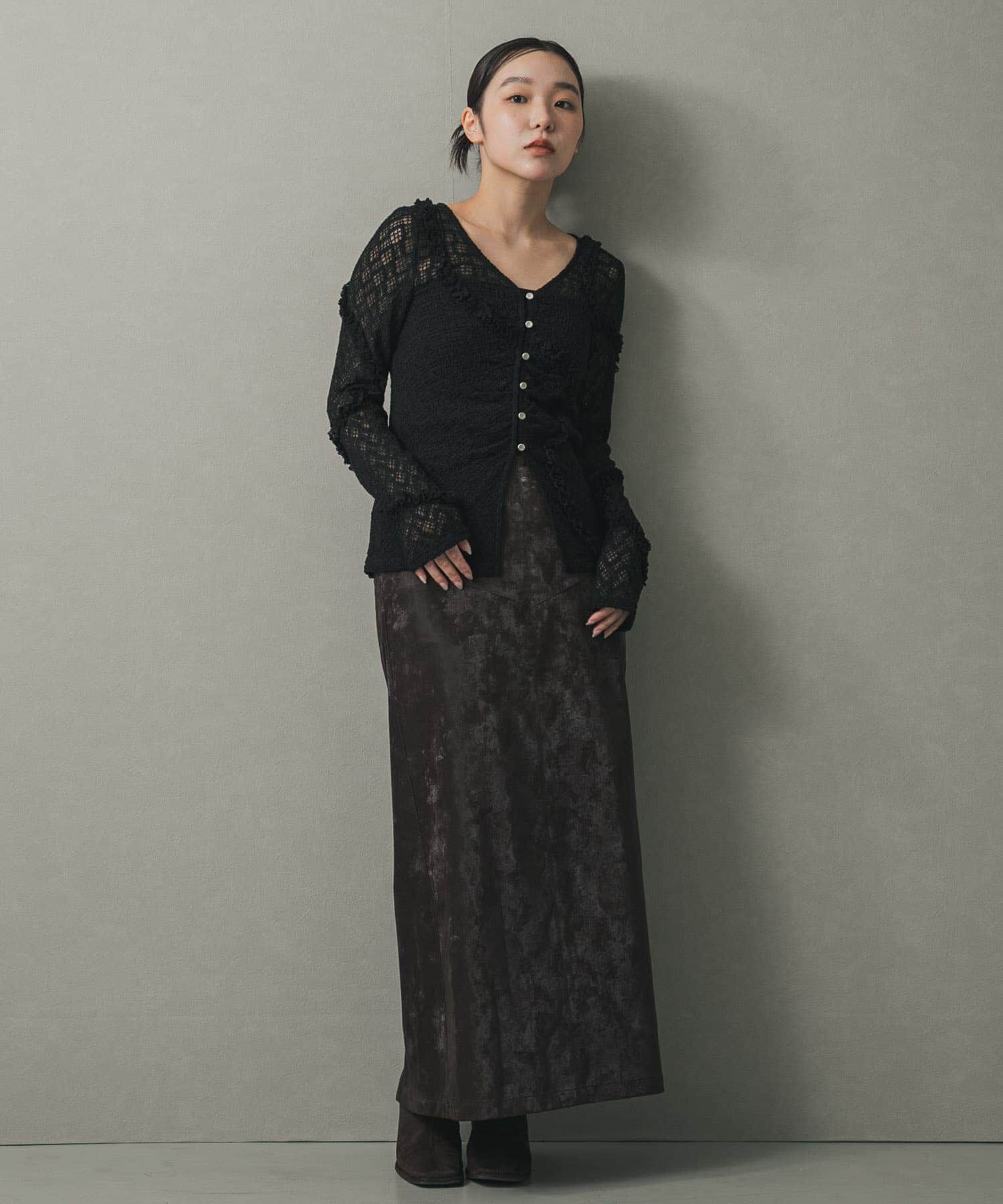 SENSE OF PLACE by URBAN RESEARCH「フロントボタンレースカーディガン」|カーディガン|