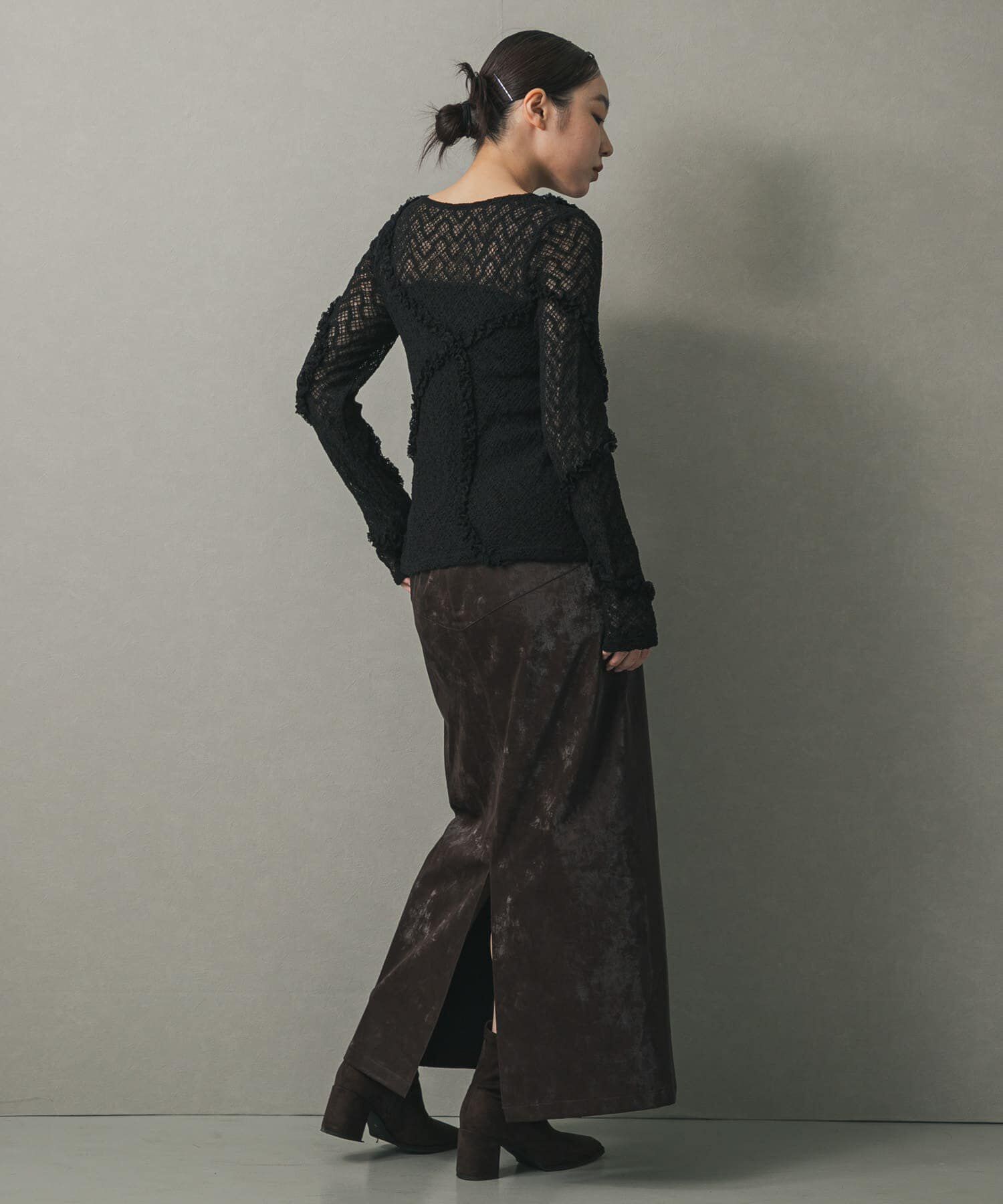 SENSE OF PLACE by URBAN RESEARCH「フロントボタンレースカーディガン」|カーディガン|