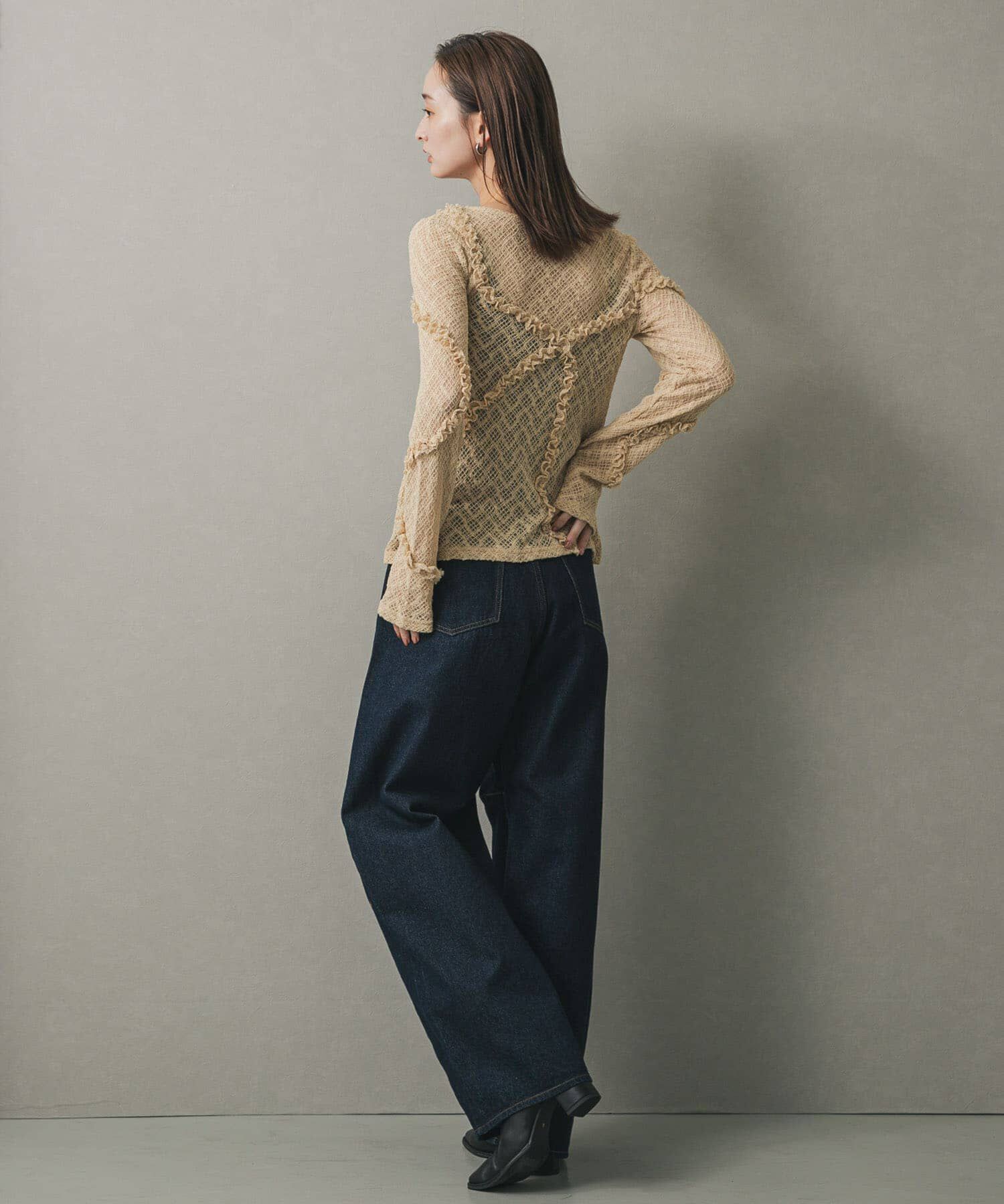 SENSE OF PLACE by URBAN RESEARCH「フロントボタンレースカーディガン」|カーディガン|