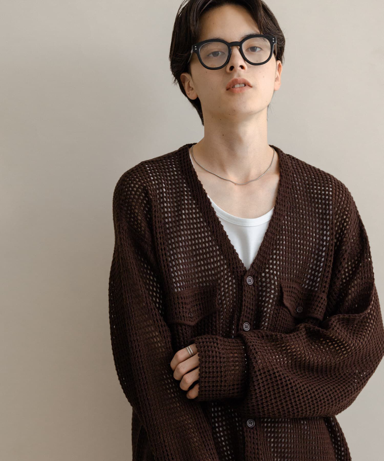 SENSE OF PLACE by URBAN RESEARCH「WポケットVネックニットカーディガン」|カーディガン|