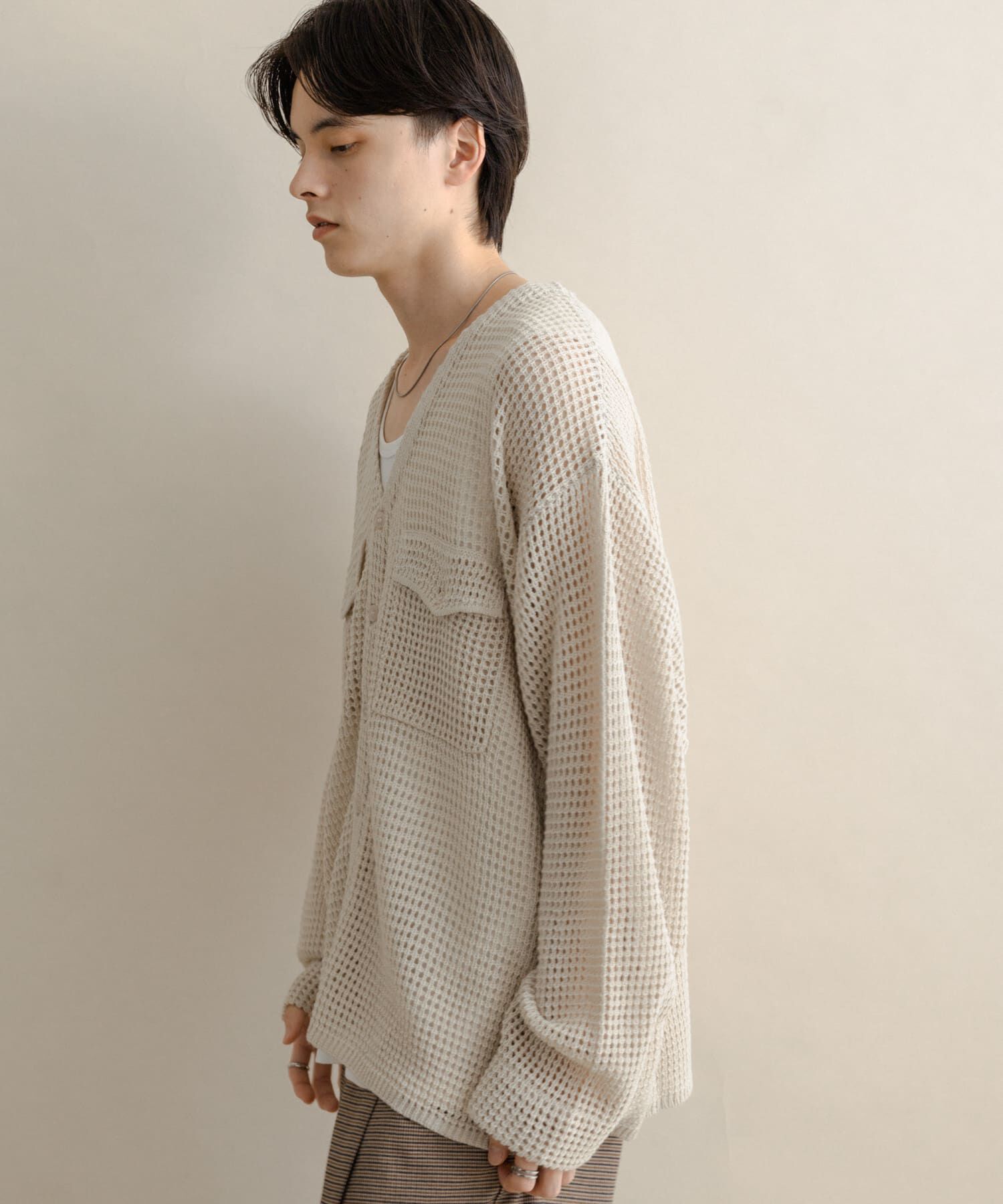 SENSE OF PLACE by URBAN RESEARCH「WポケットVネックニットカーディガン」|カーディガン|