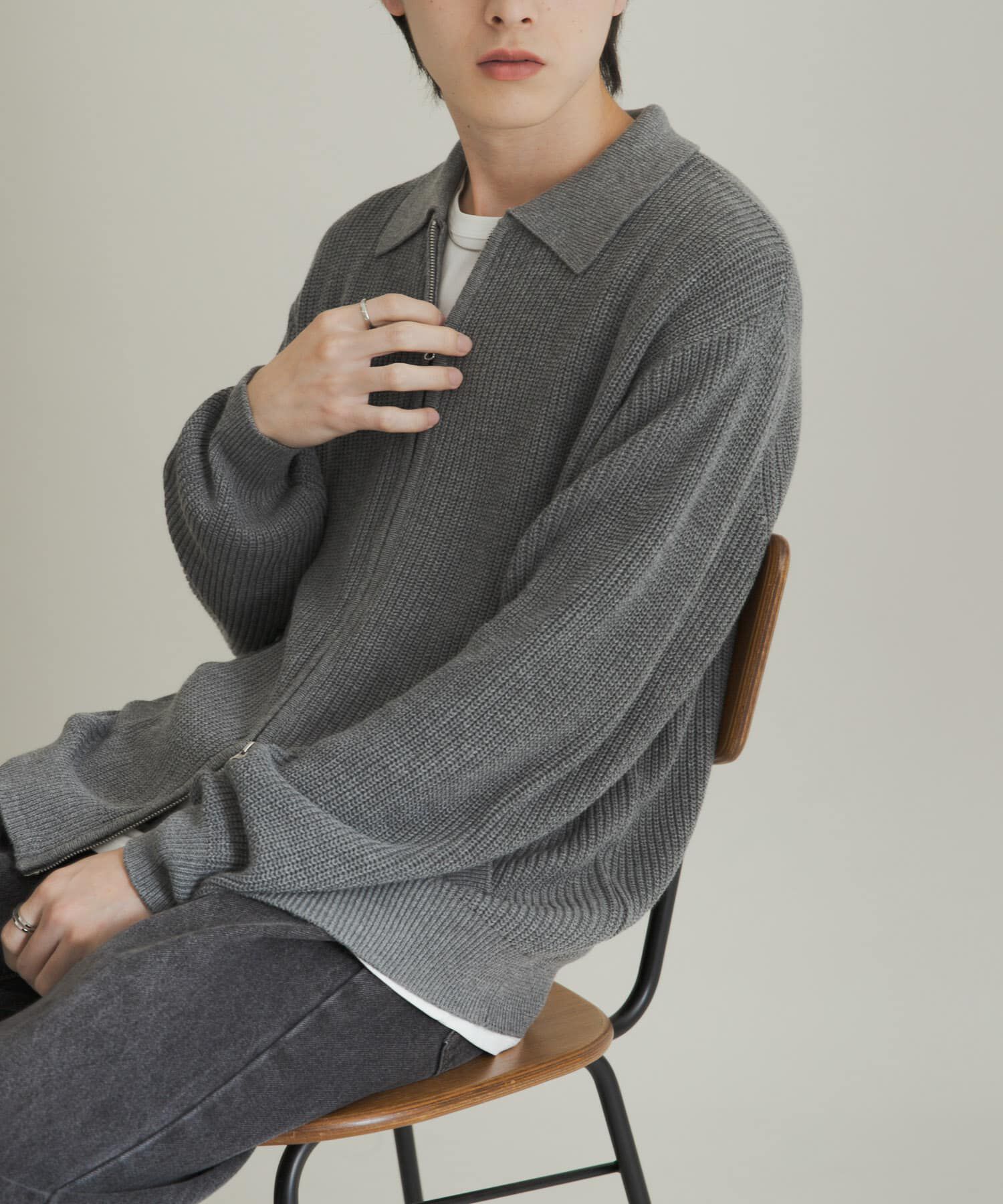 SENSE OF PLACE by URBAN RESEARCH「ダブルジップニットカーディガン」|ニット・セーター|