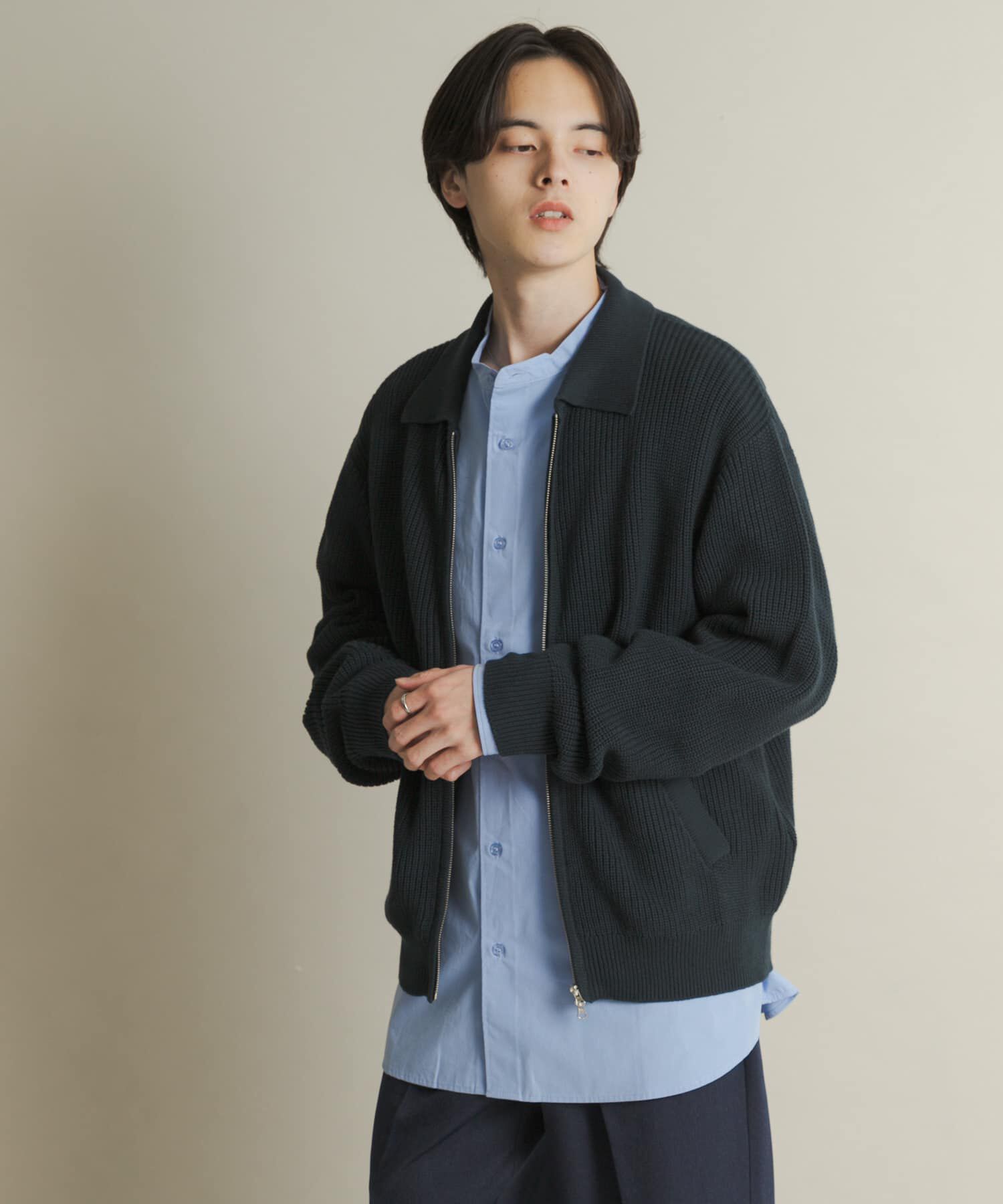 SENSE OF PLACE by URBAN RESEARCH「ダブルジップニットカーディガン」|ニット・セーター|