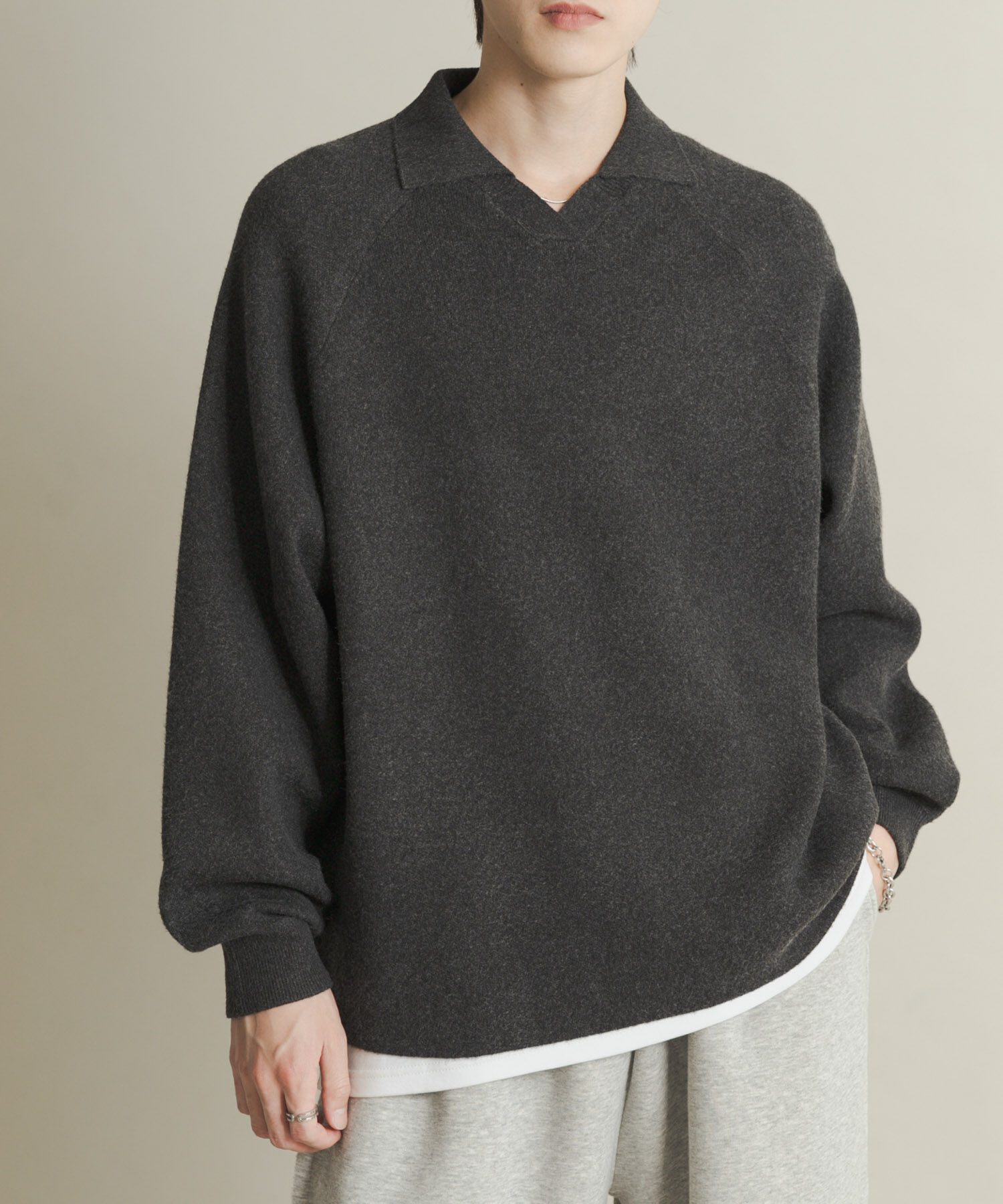 SENSE OF PLACE by URBAN RESEARCH「スウェットライクスキッパーニット」|ニット・セーター|