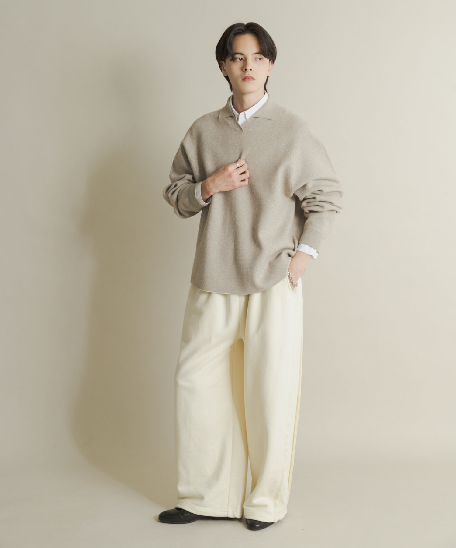 SENSE OF PLACE by URBAN RESEARCH「スウェットライクスキッパーニット」|ニット・セーター|