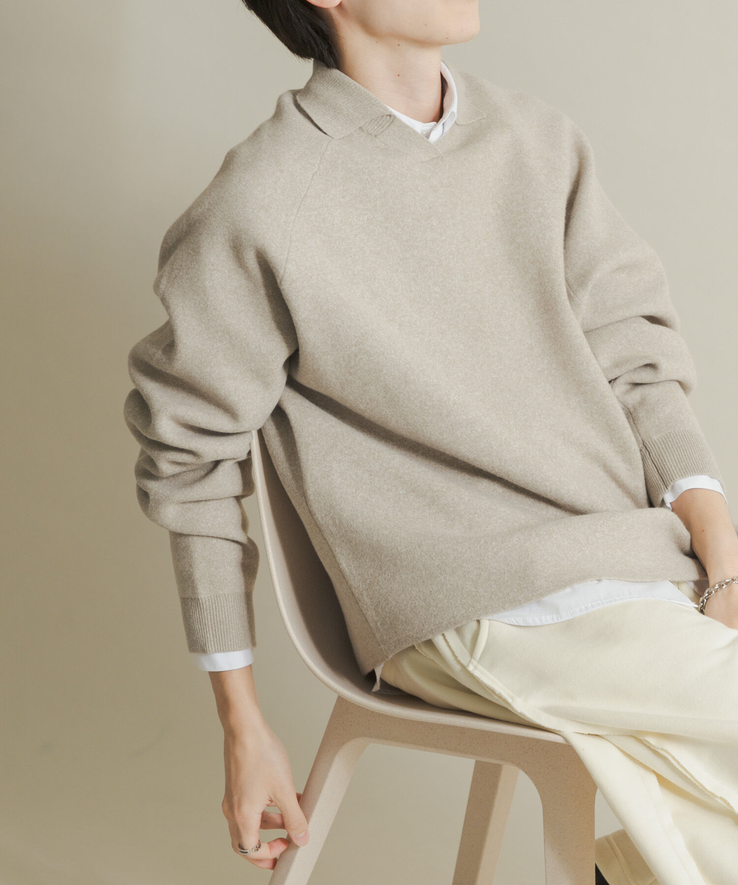 SENSE OF PLACE by URBAN RESEARCH「スウェットライクスキッパーニット」|ニット・セーター|